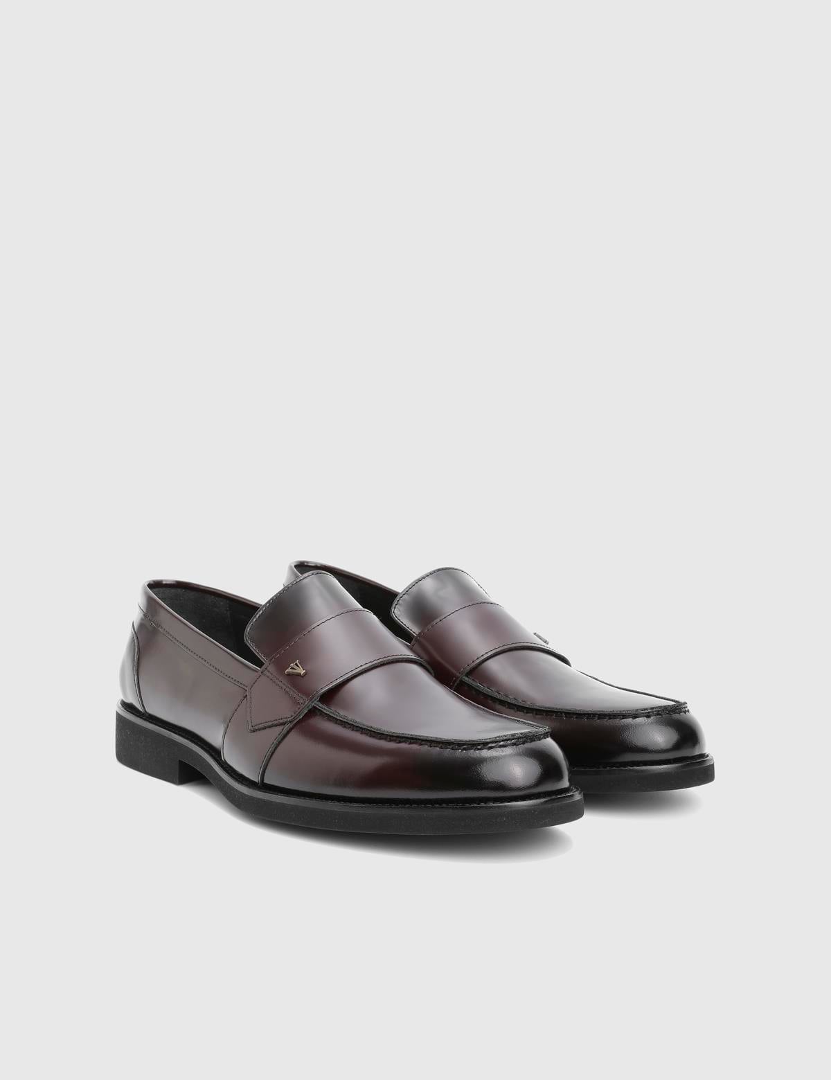 Leyns Burgundy Florentic Leather Men's Loafer
