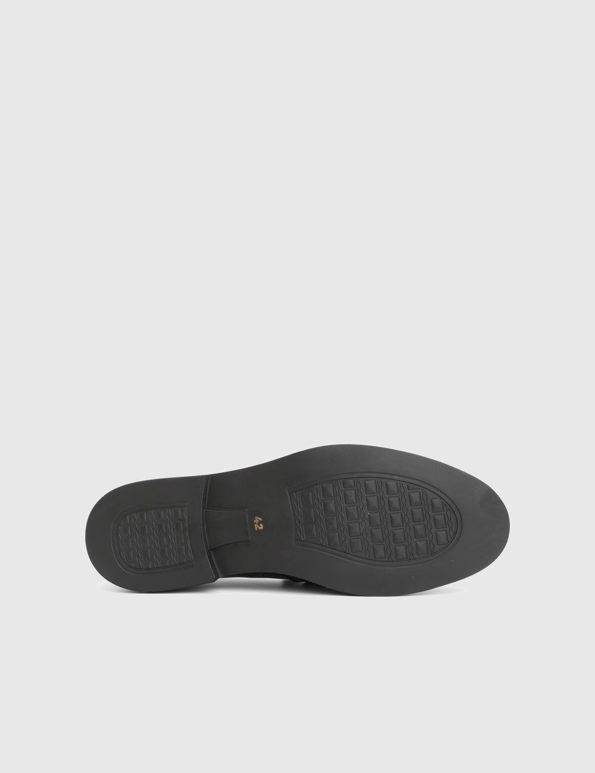 Leyns Black Florentic Leather Men's Loafer
