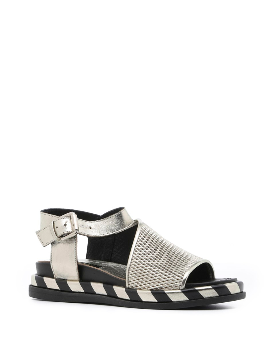 Linda Women's Sandal Metallic Gold Crystal