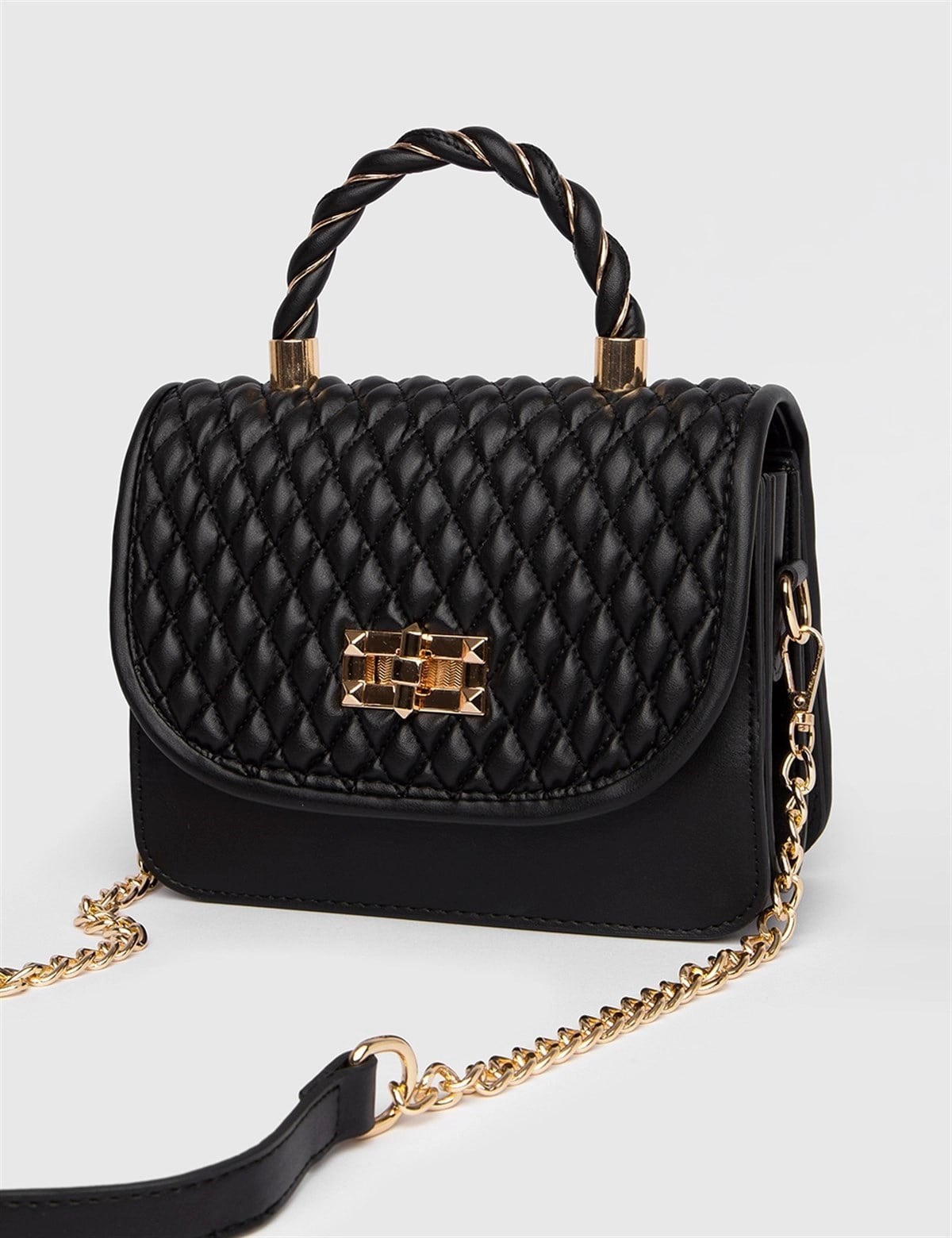 Linus Women's Black Leather Handbag