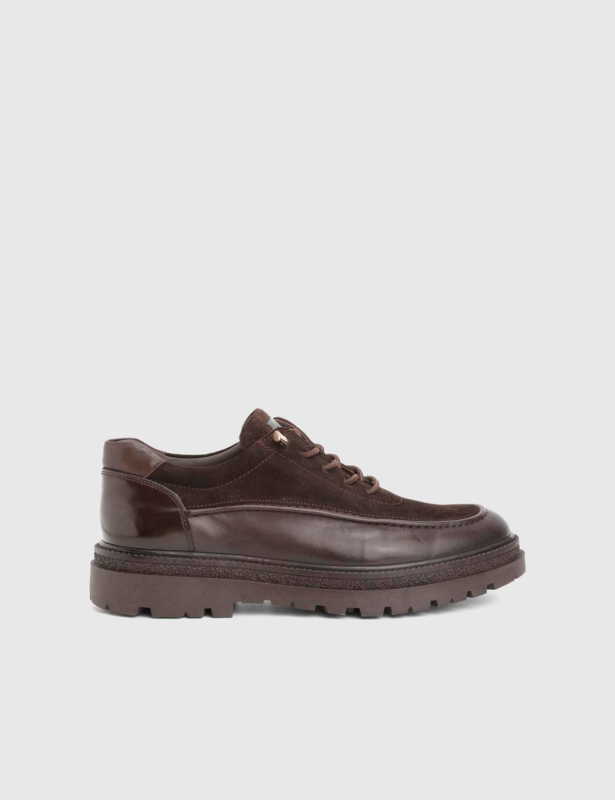 Loide Brown Suede Leather Men's Oxford