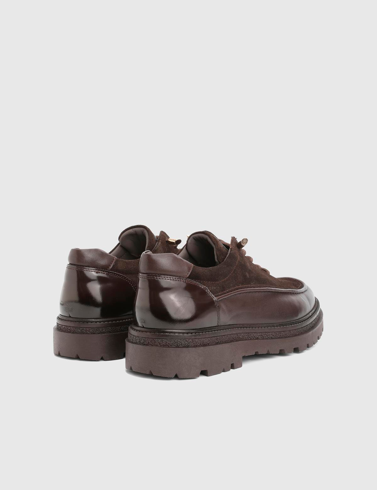 Loide Brown Suede Leather Men's Oxford