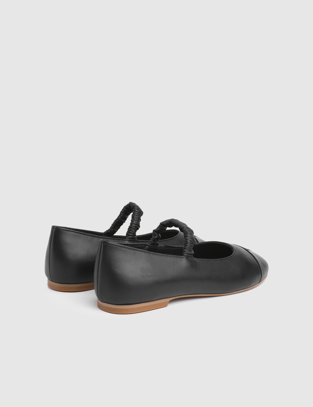 Lund Black Leather Women's Ballerina