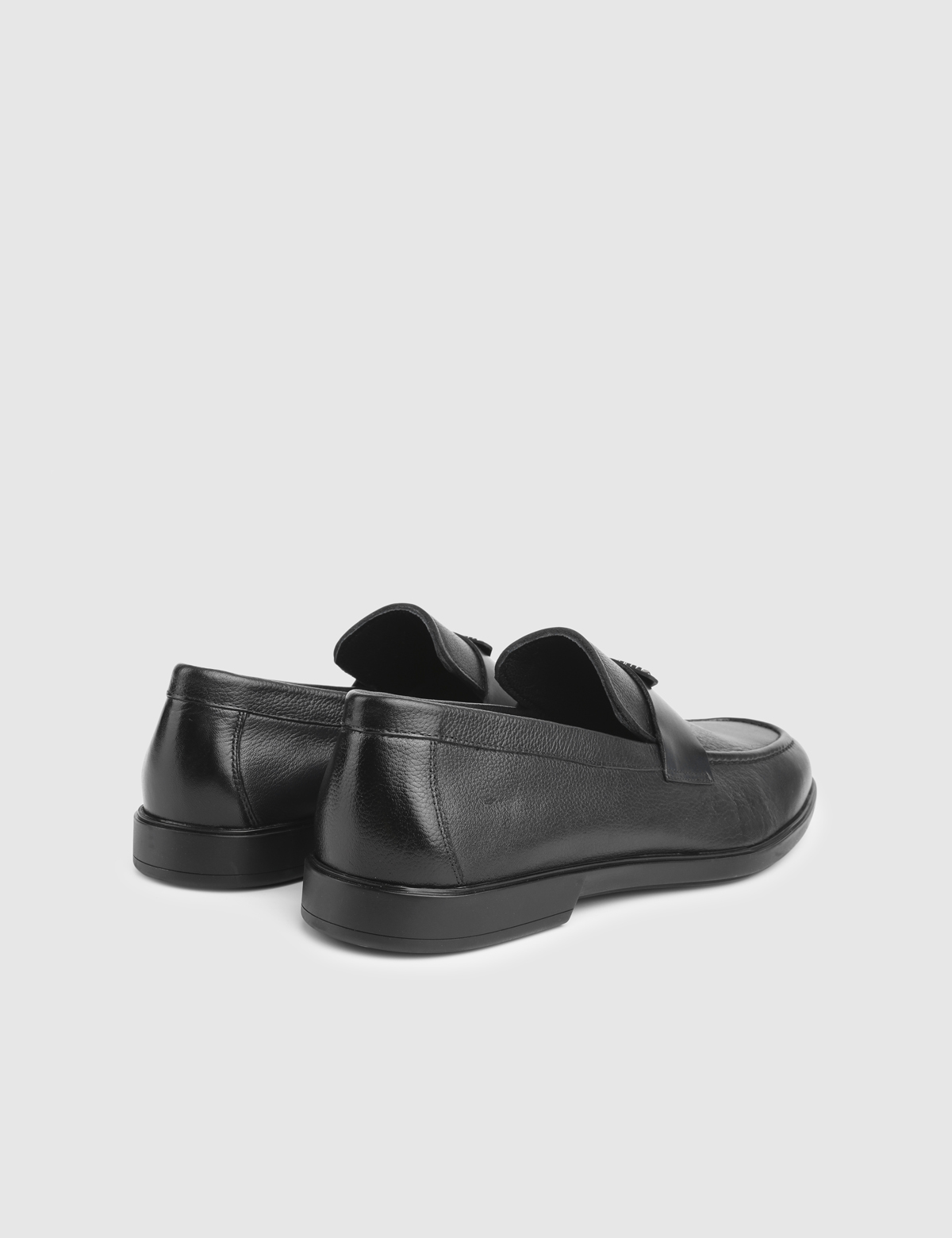 Lwazi Black Printed Leather Men's Classic Shoe