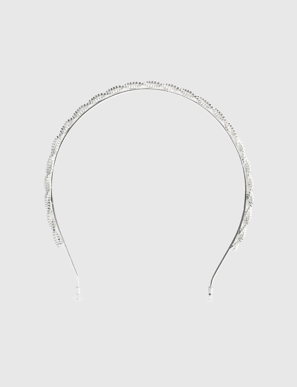 Mairead Silver Women's Headband with Stones