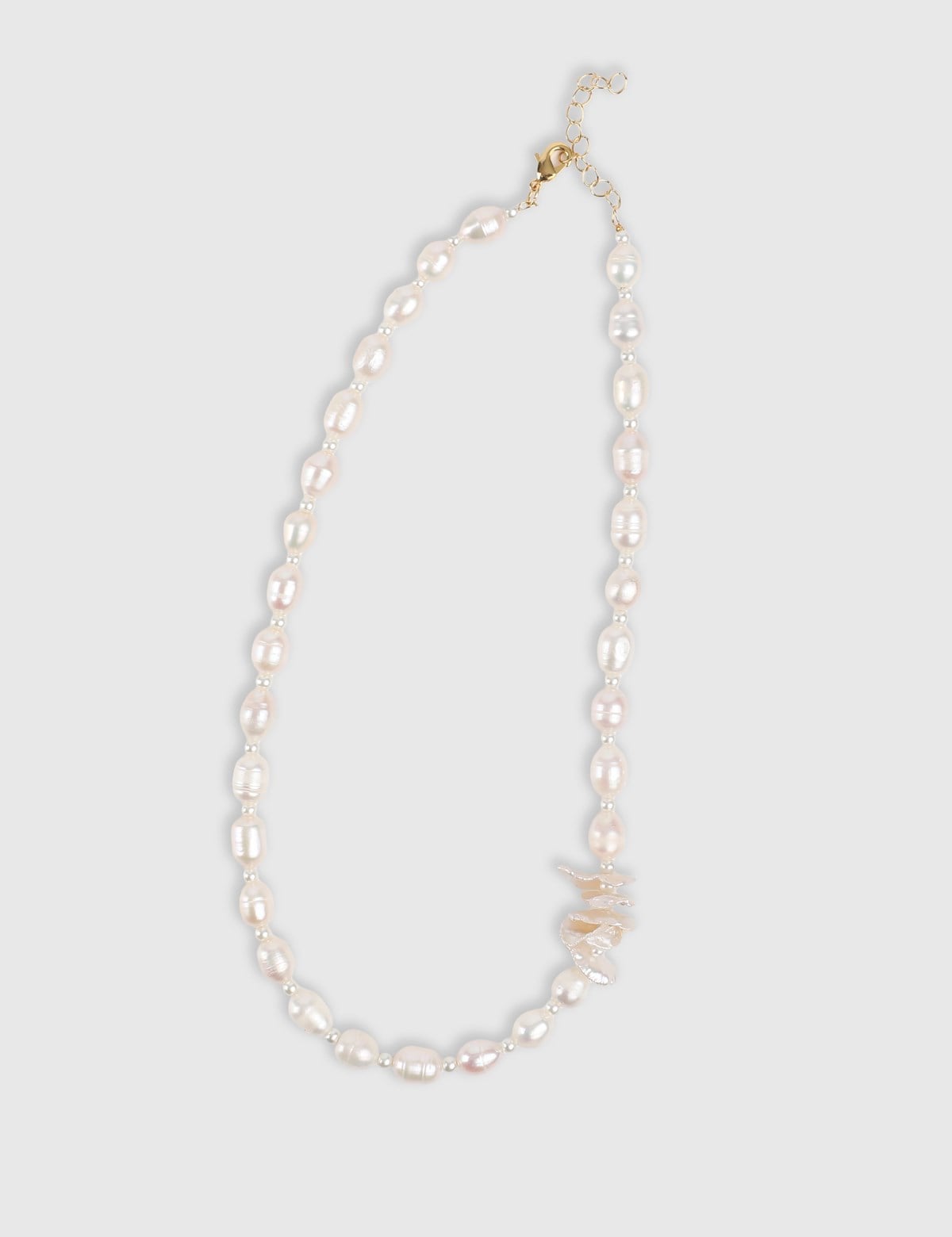Marais Gold Women's Necklace with White Stones