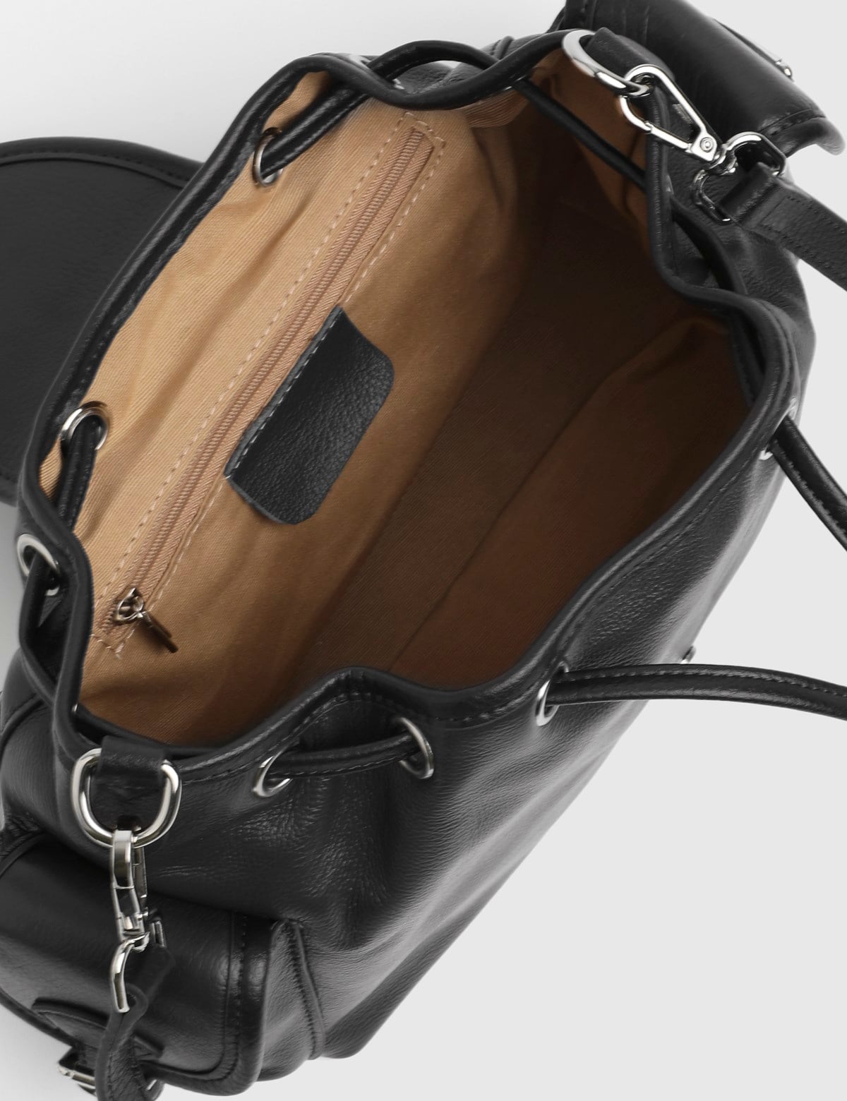 Marea Black Leather Women's Shoulder Bag