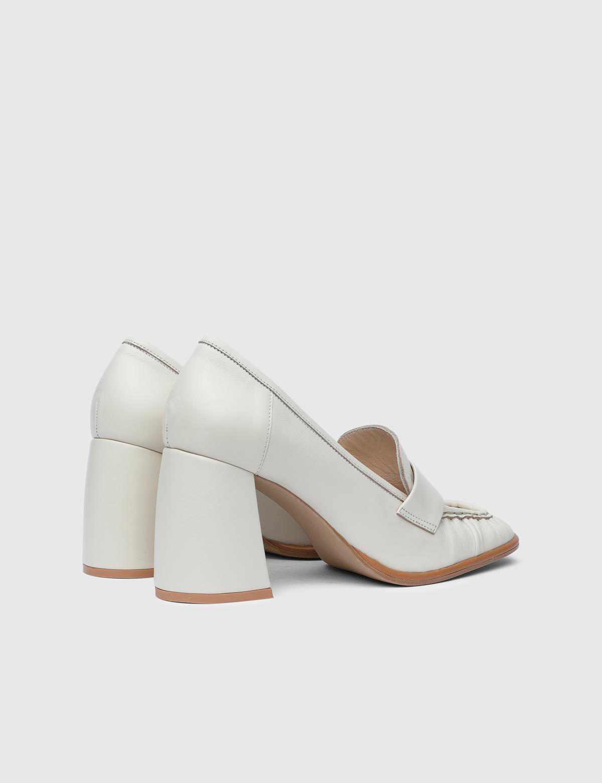 Marlies Beige Leather Women's Pump