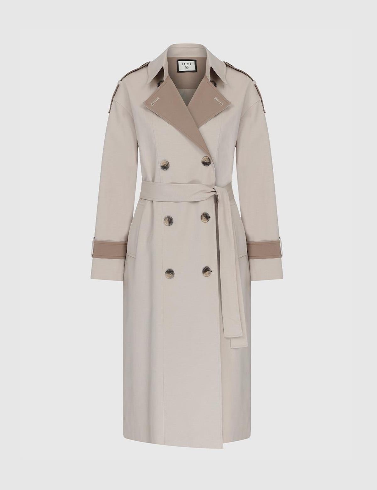 Mateo Beige Women's Trench Coat