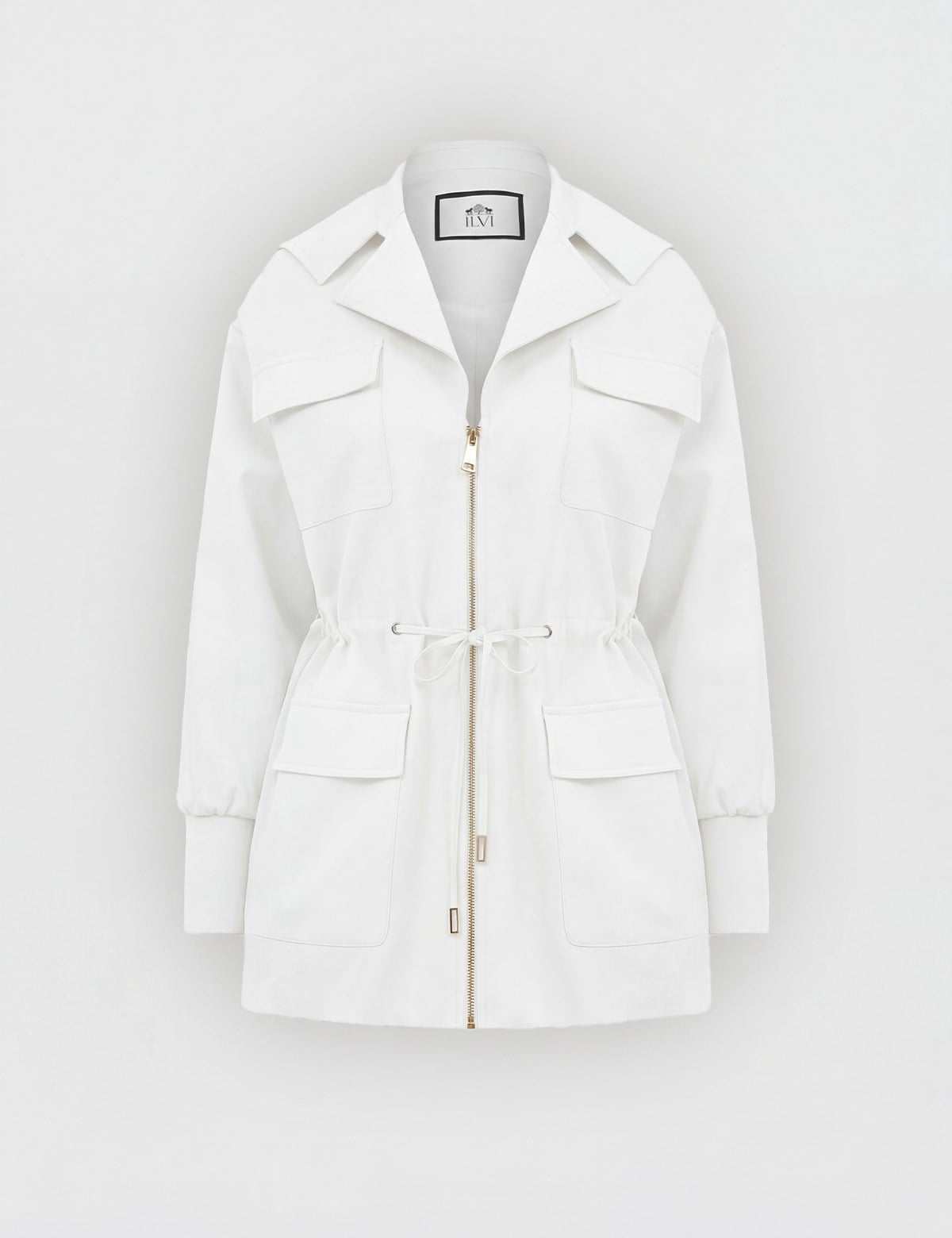 Matia White Women's Trench Coat
