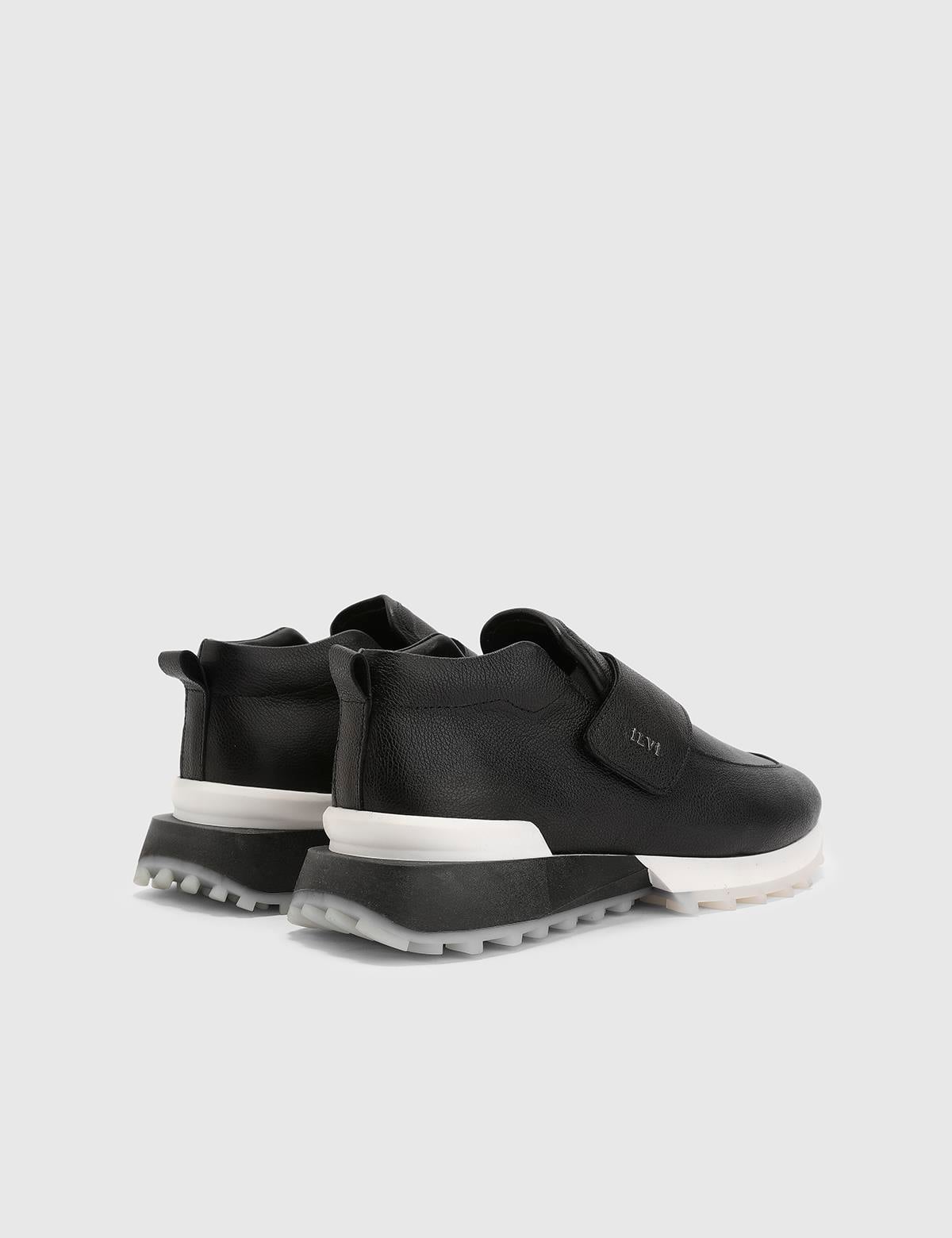 Maud Black Leather Women's Sneaker