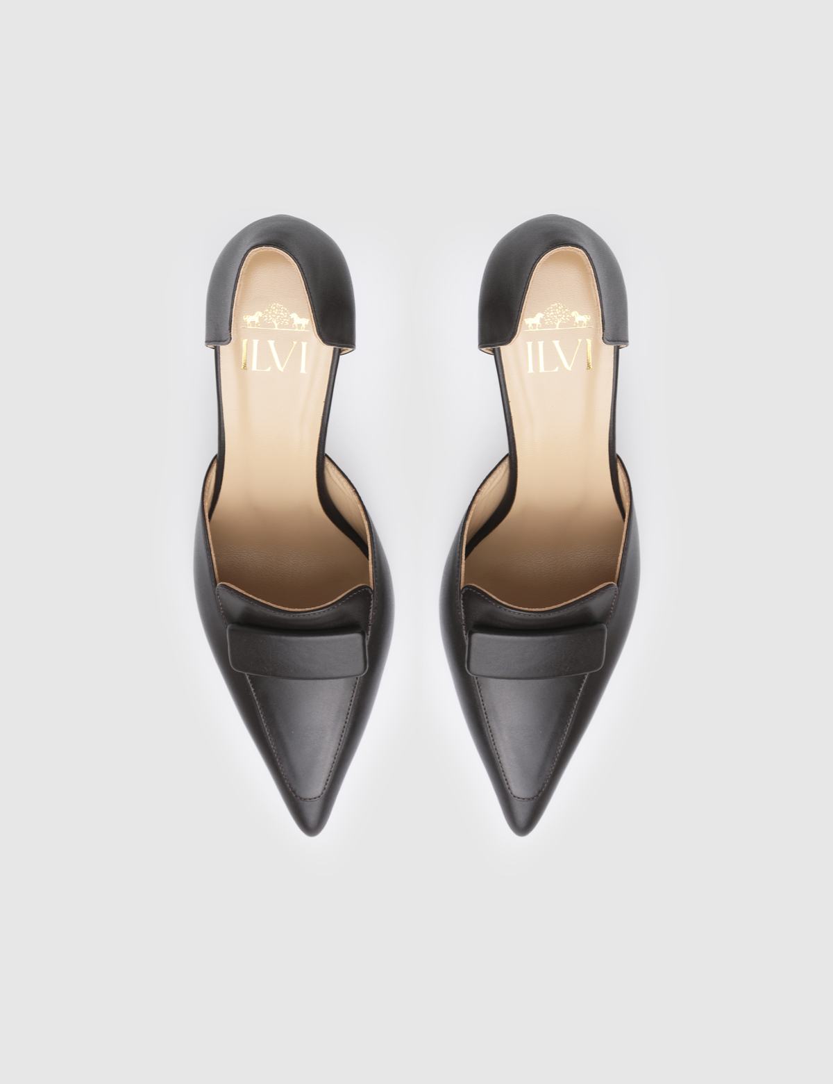 Melinea Brown Leather Women's Heeled Sandal