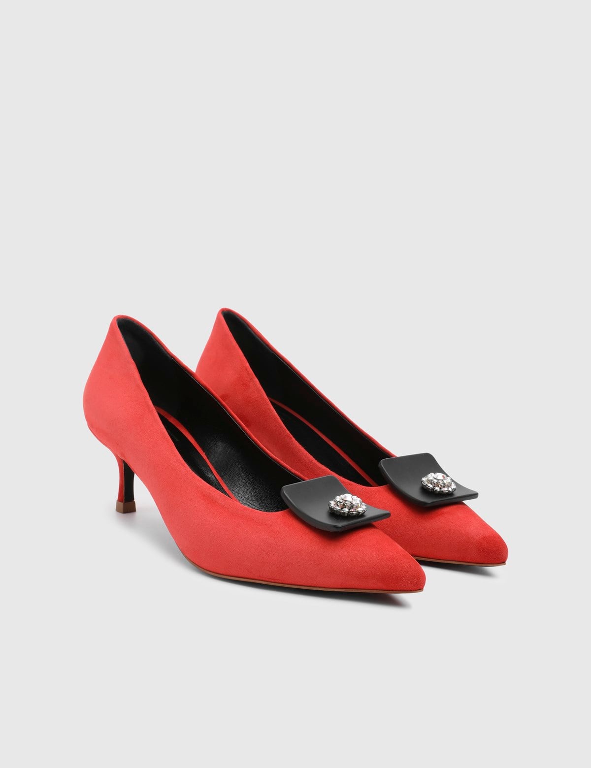 Melodia Red Suede Leather Women's Pump
