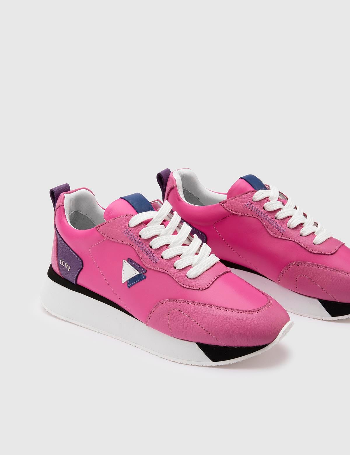 Merel Pink Floater Leather Women's Sneaker