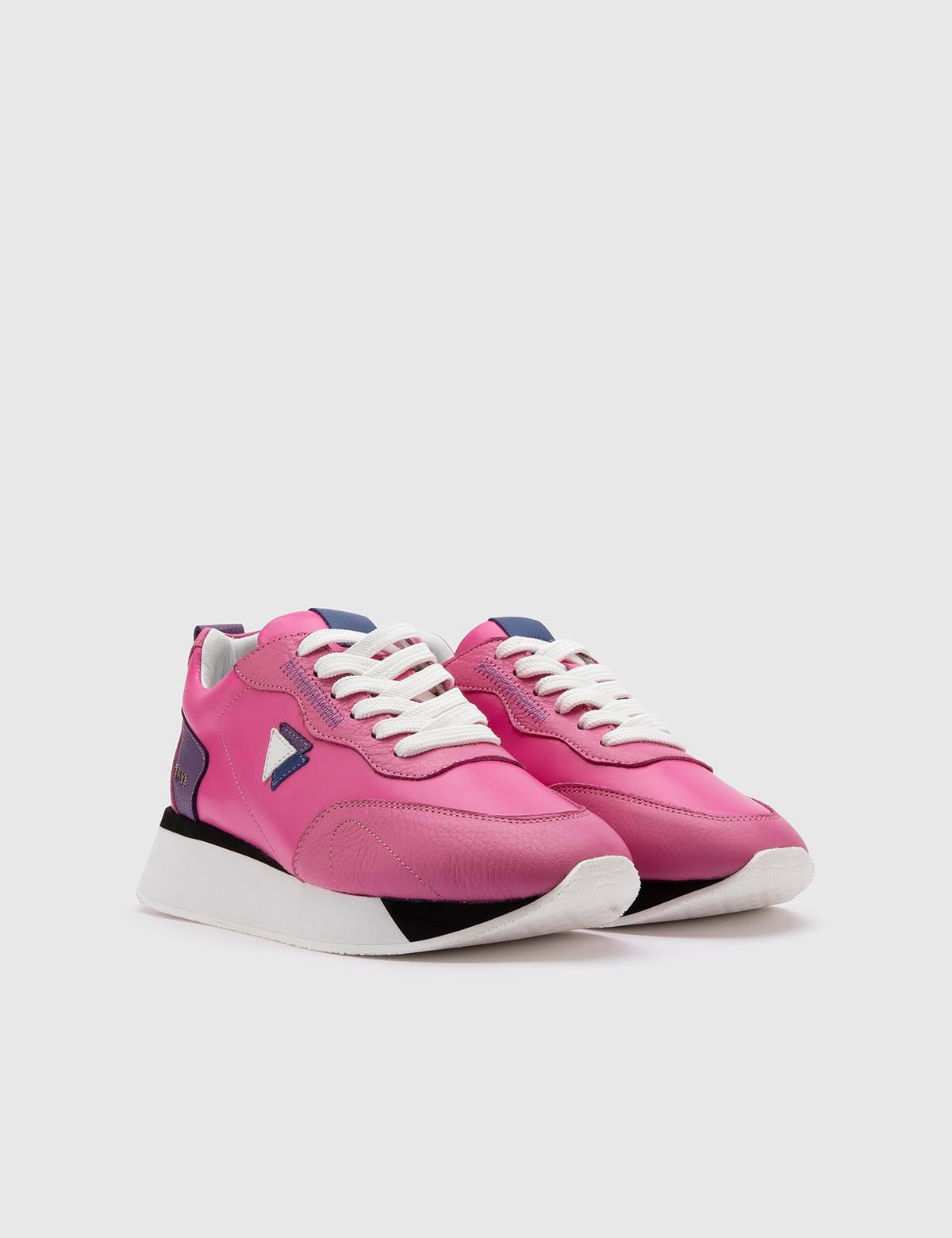 Merel Pink Floater Leather Women's Sneaker