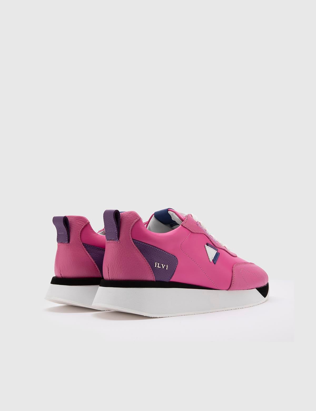 Merel Pink Floater Leather Women's Sneaker
