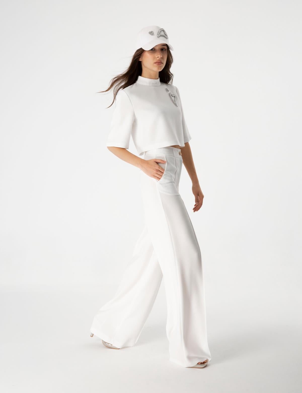 Mitzi Ecru Women's Trousers