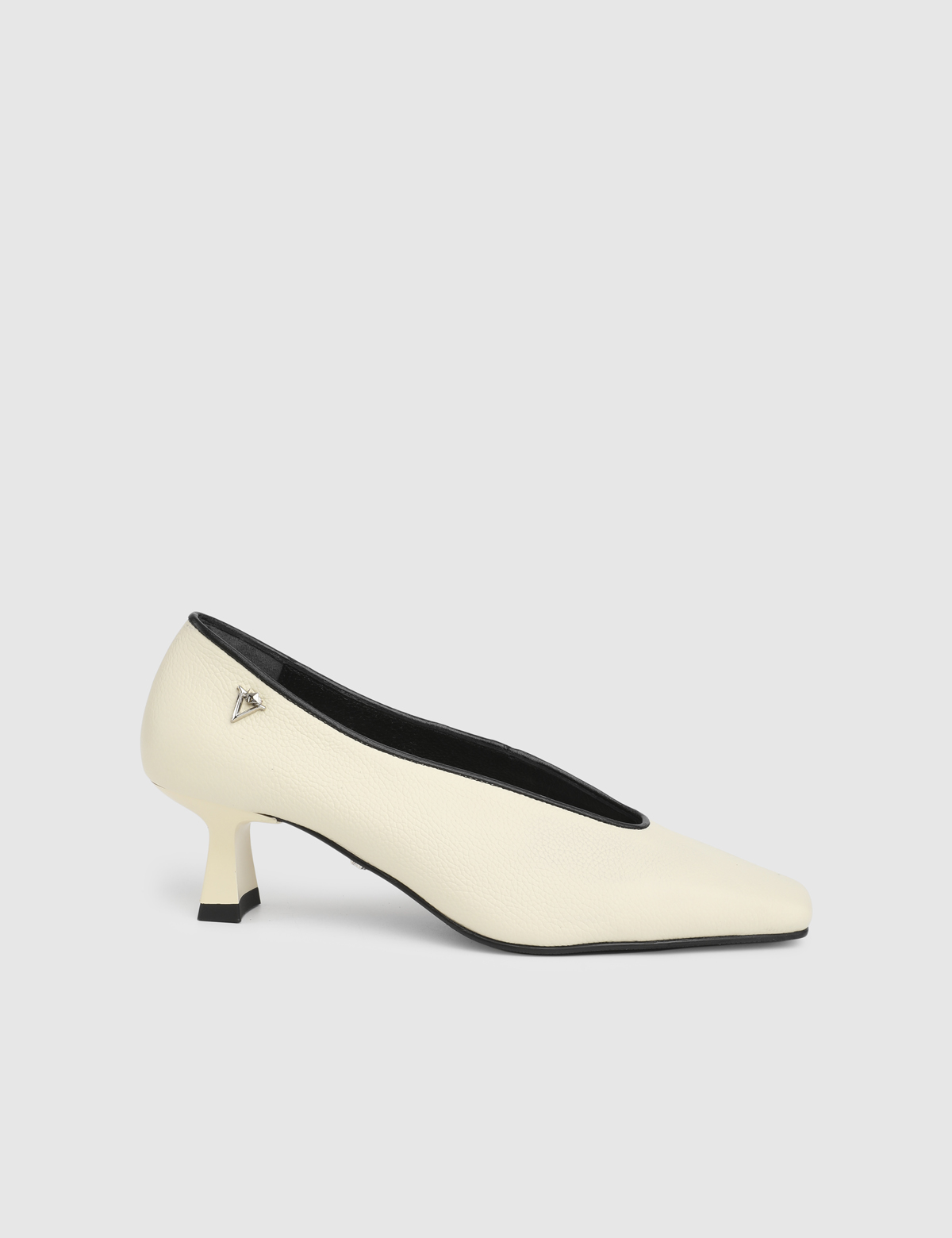 Muna Yellow Floater Leather Women's Pump