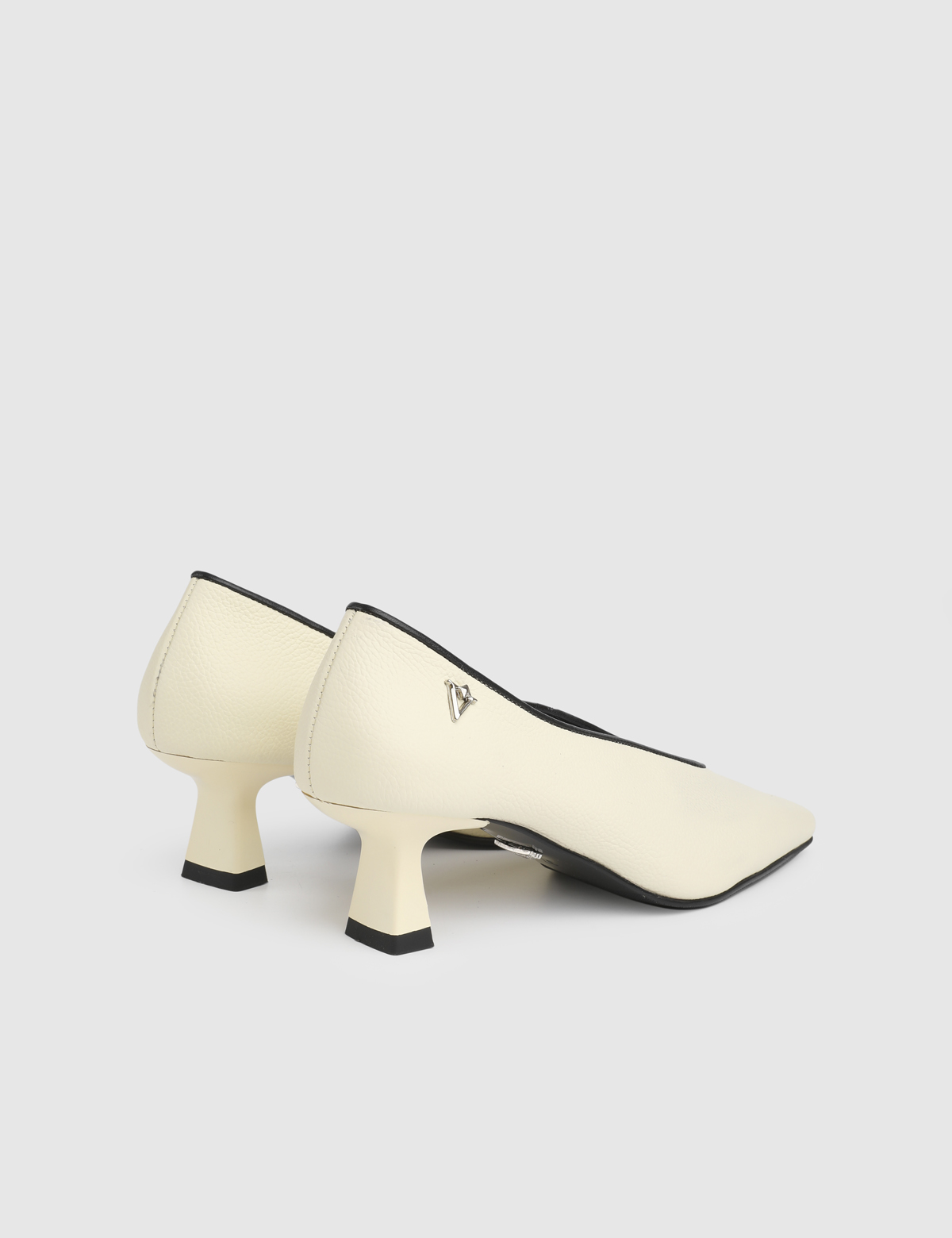 Muna Yellow Floater Leather Women's Pump