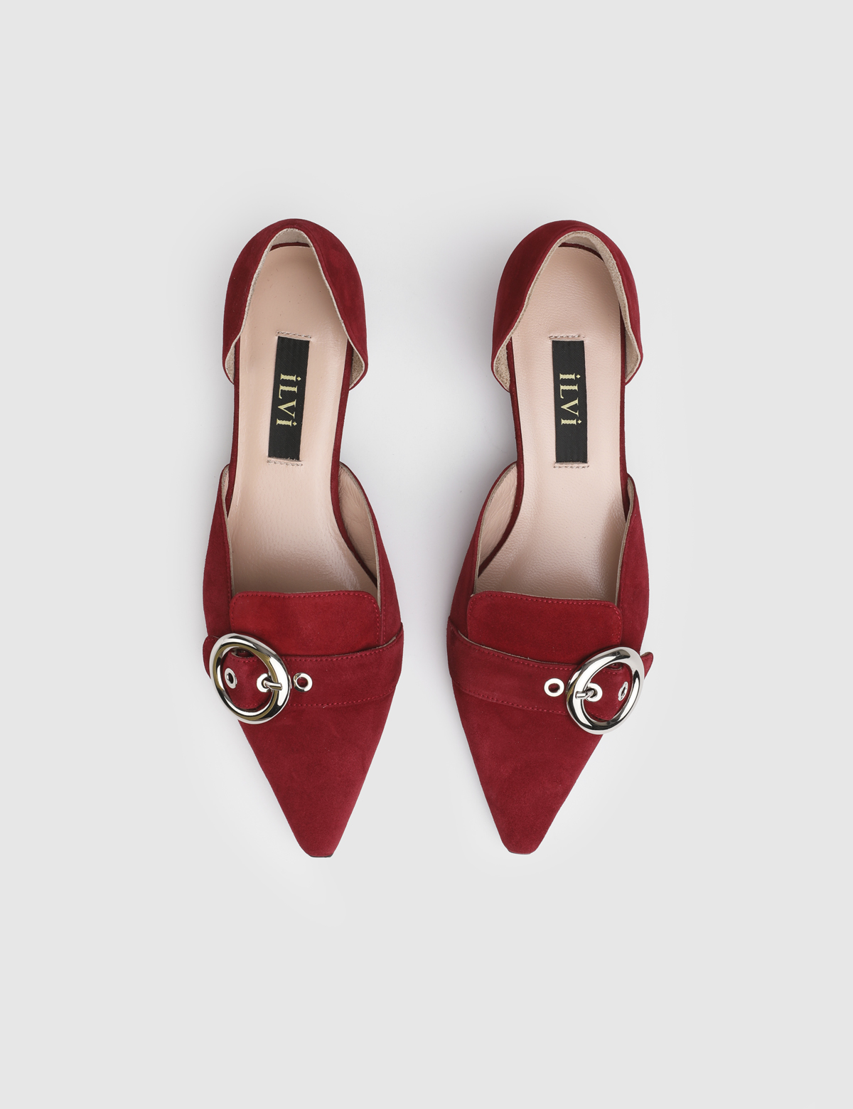 Myra Red Suede Leather Women's Pump