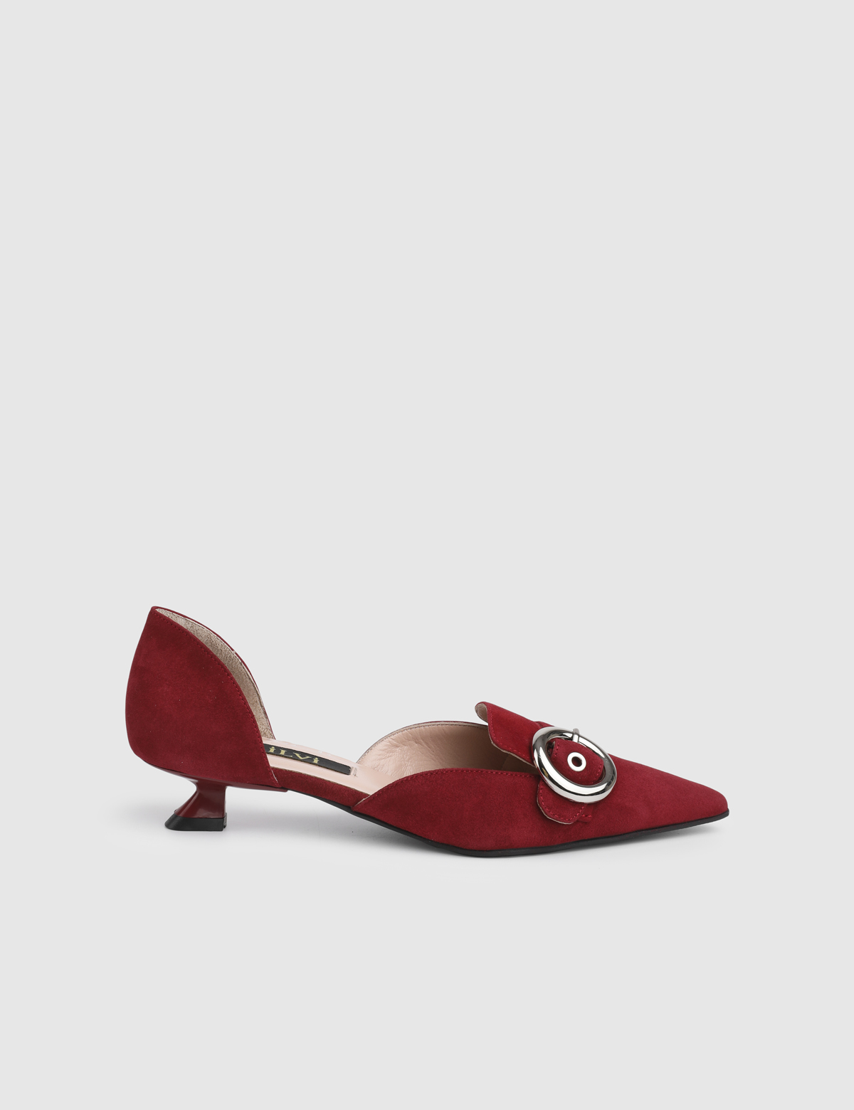 Myra Red Suede Leather Women's Pump