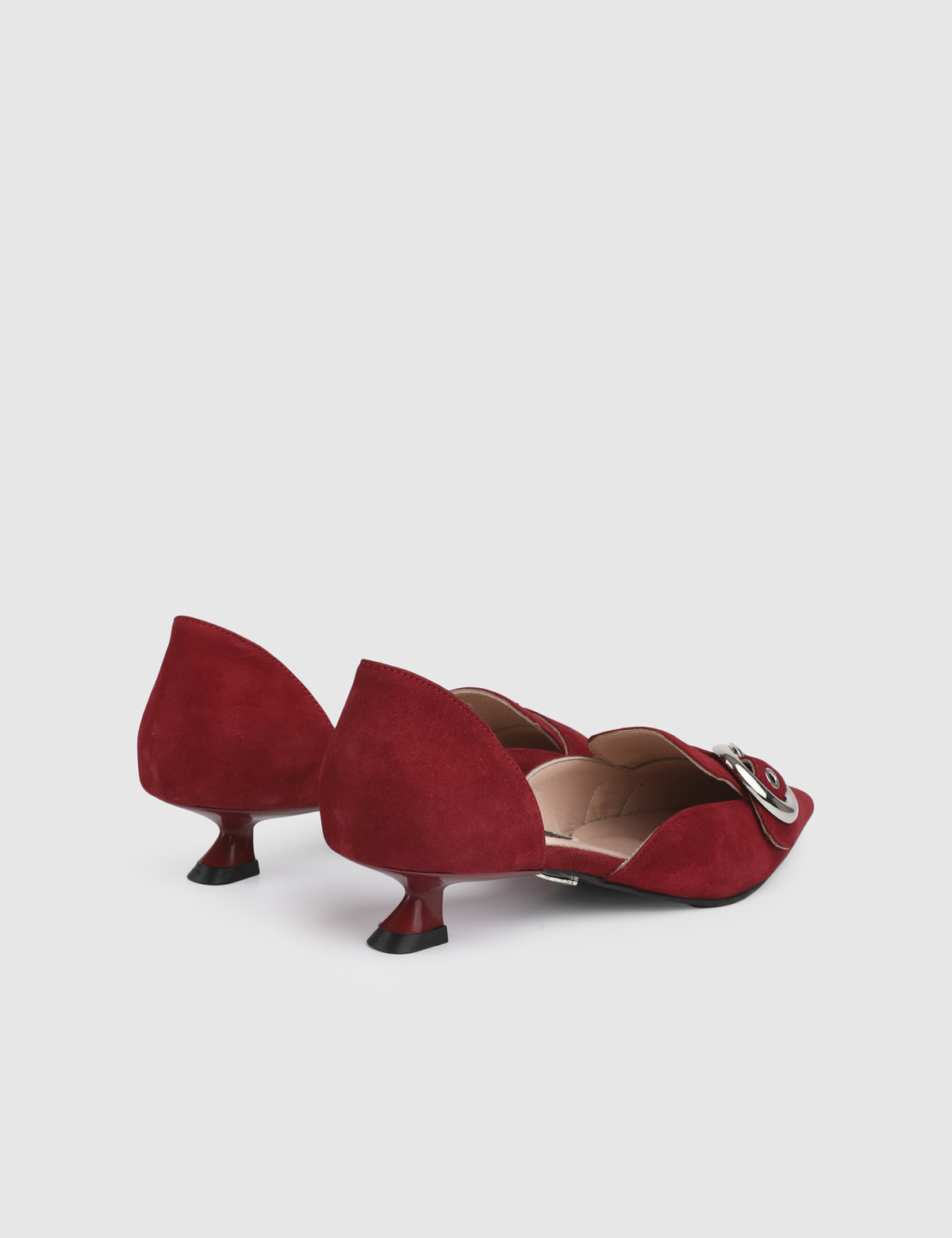 Myra Red Suede Leather Women's Pump