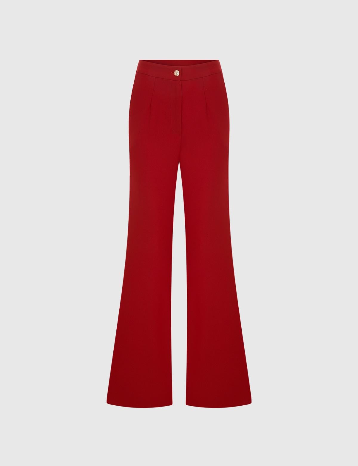 Nallely Red Women's Trousers