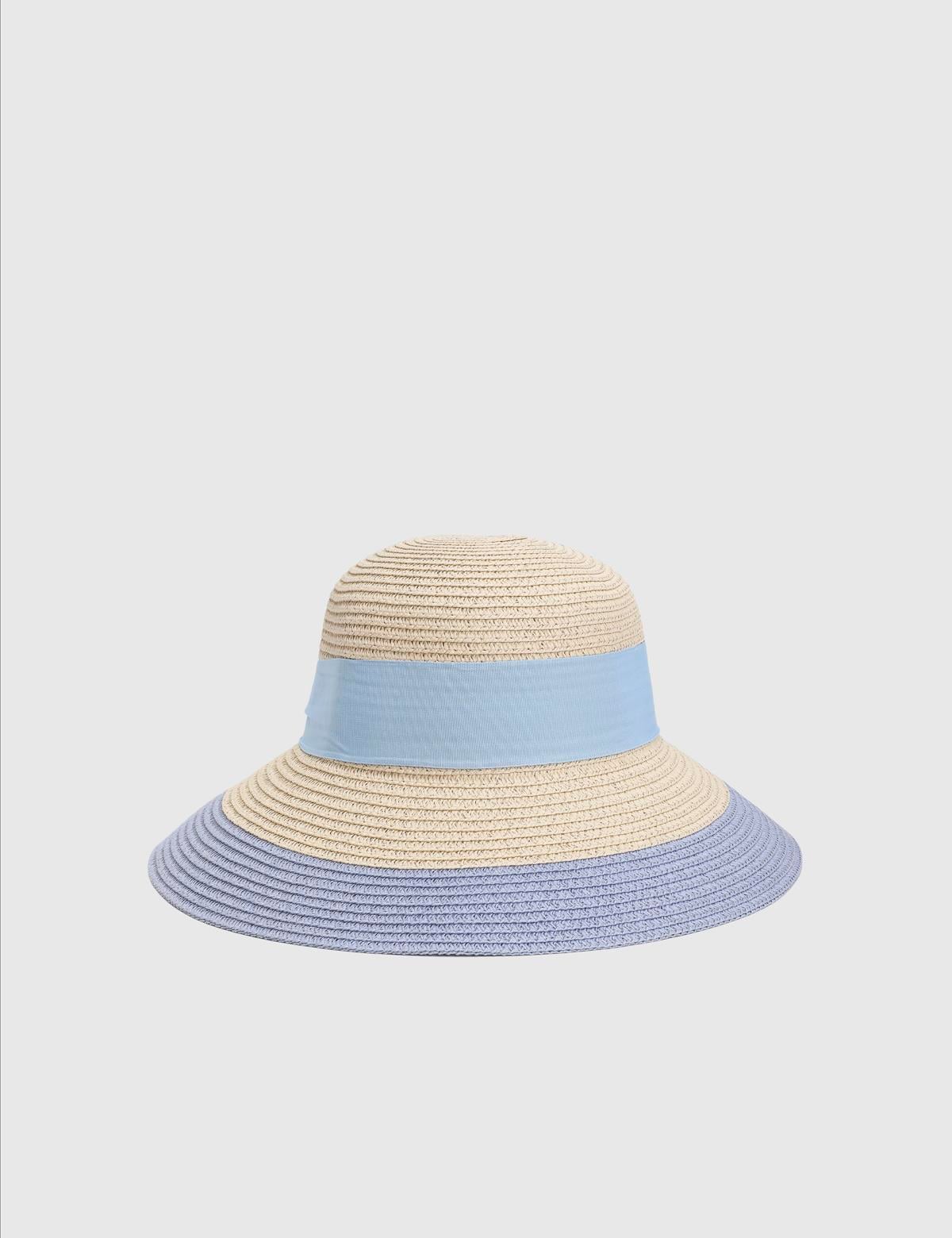 Nara Blue Women's Straw Beach Hat