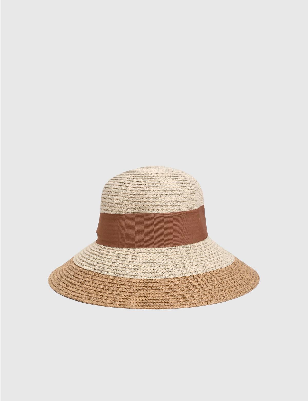 Nara Saddle Brown Women's Straw Beach Hat