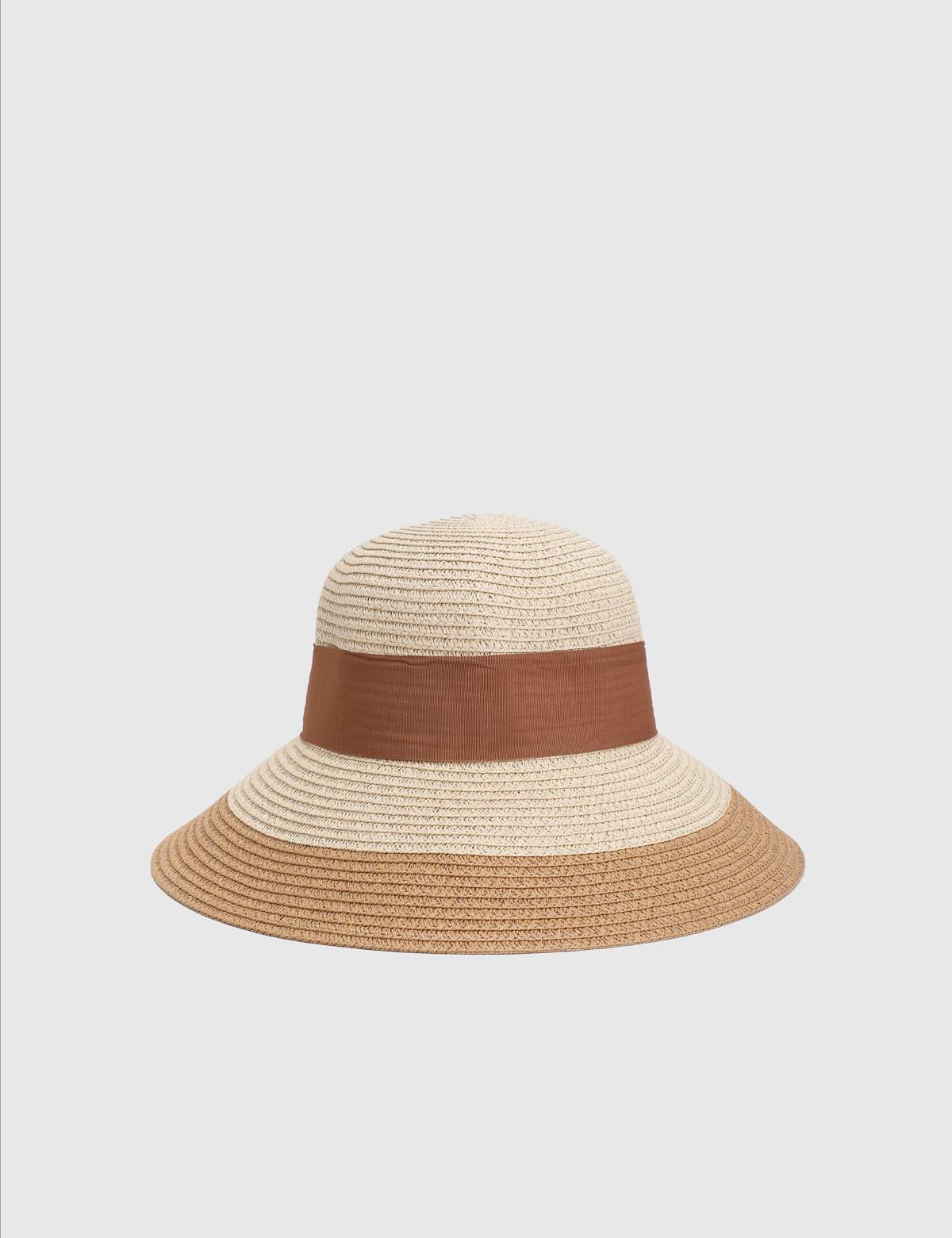 Nara Saddle Brown Women's Straw Beach Hat