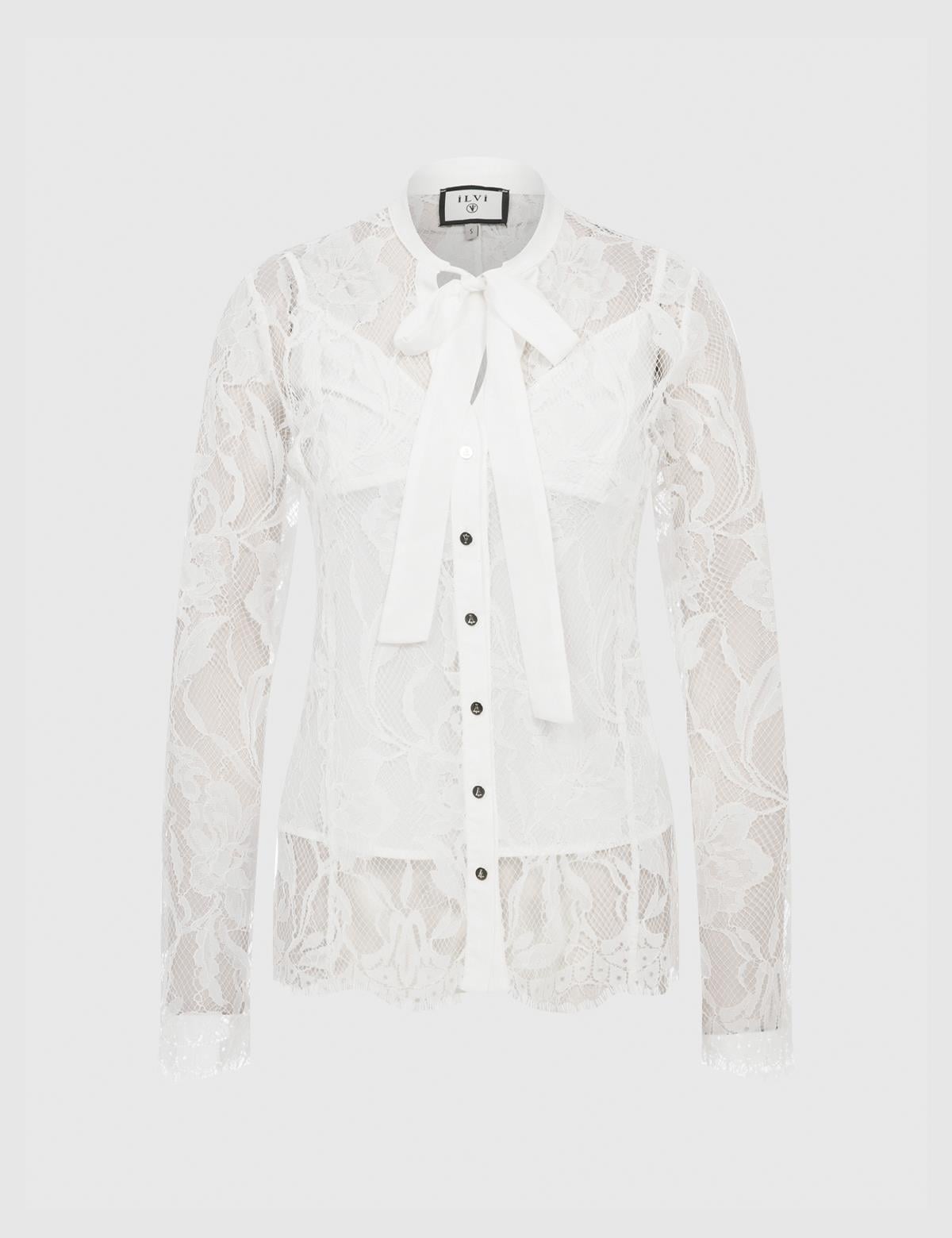 Narciso Ecru Women's Lace Shirt