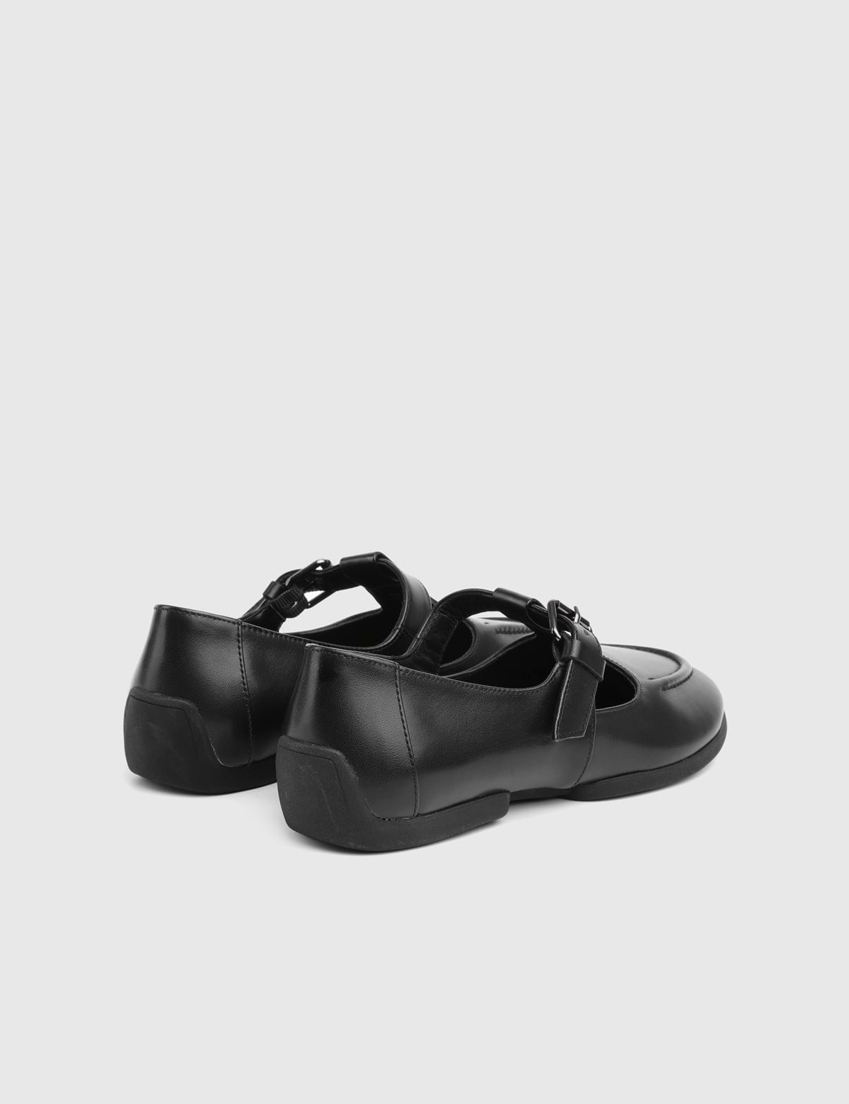 Navine Black Leather Women's Loafer