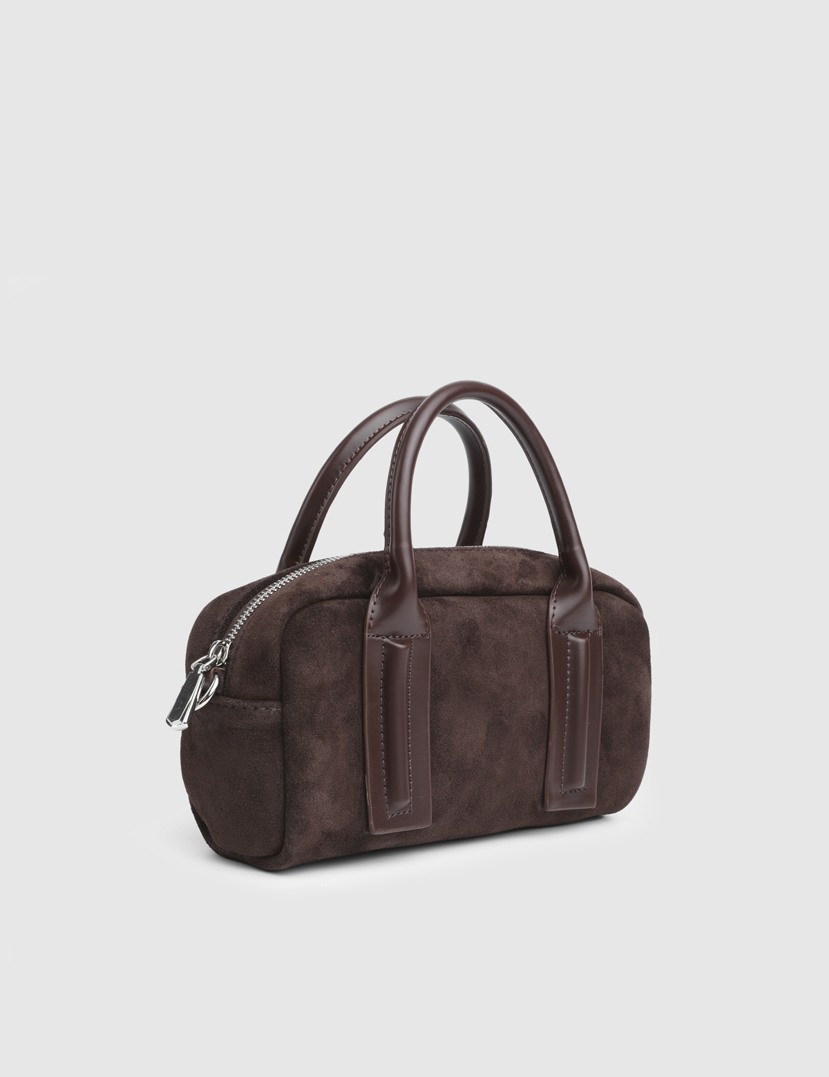 Nelin Brown Suede Women's Handbag
