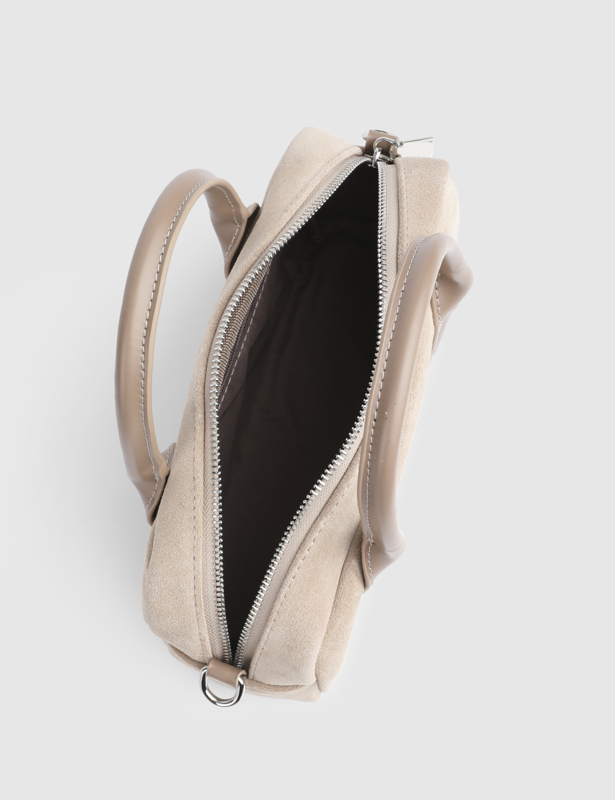 Nelin Cream Suede Women's Handbag