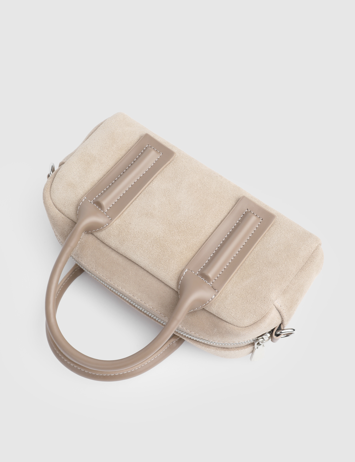 Nelin Cream Suede Women's Handbag