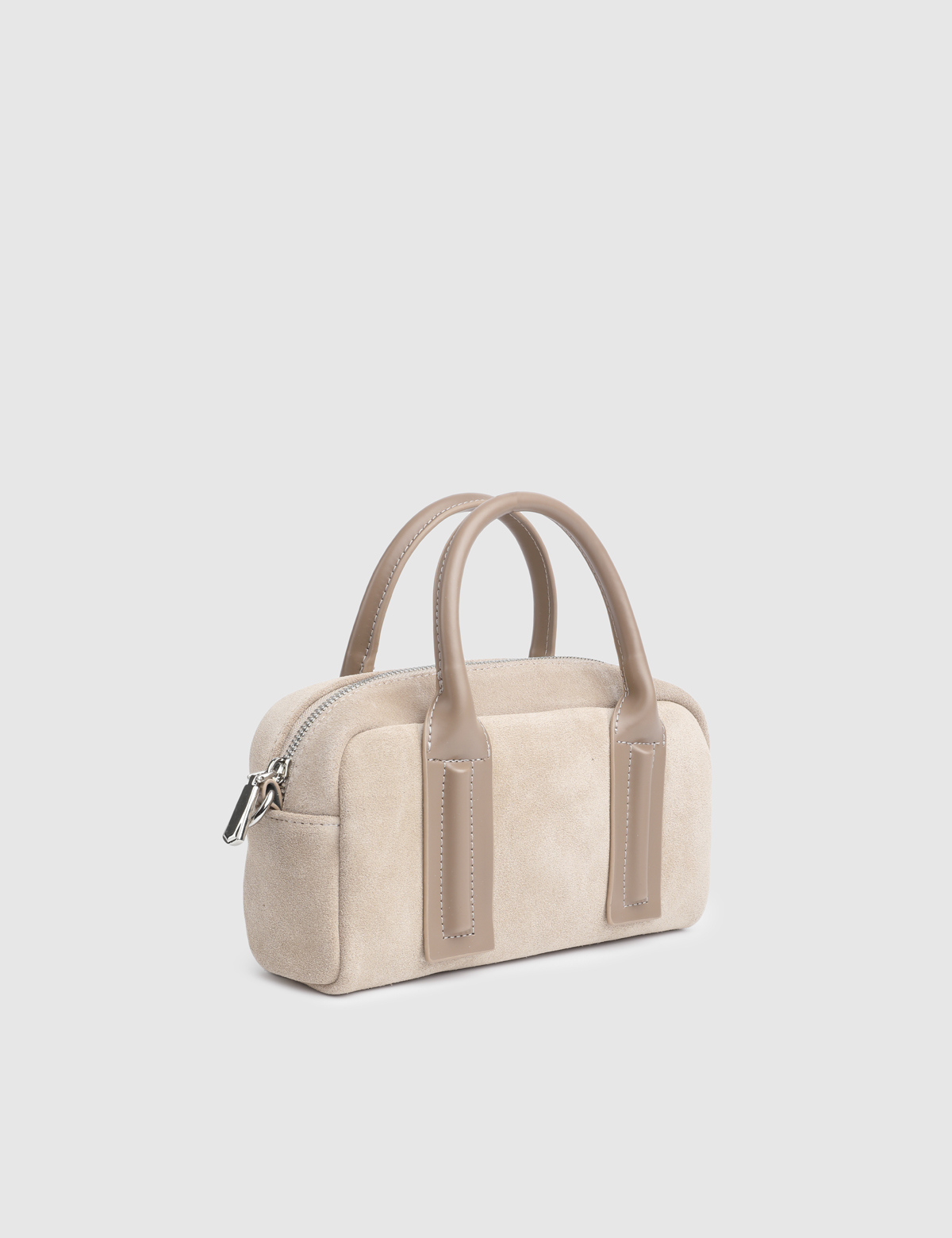 Nelin Cream Suede Women's Handbag