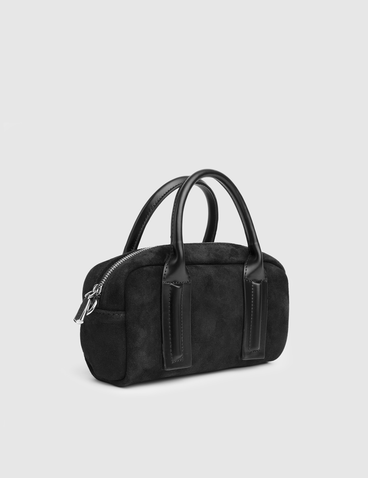Nelin Black Suede Women's Handbag