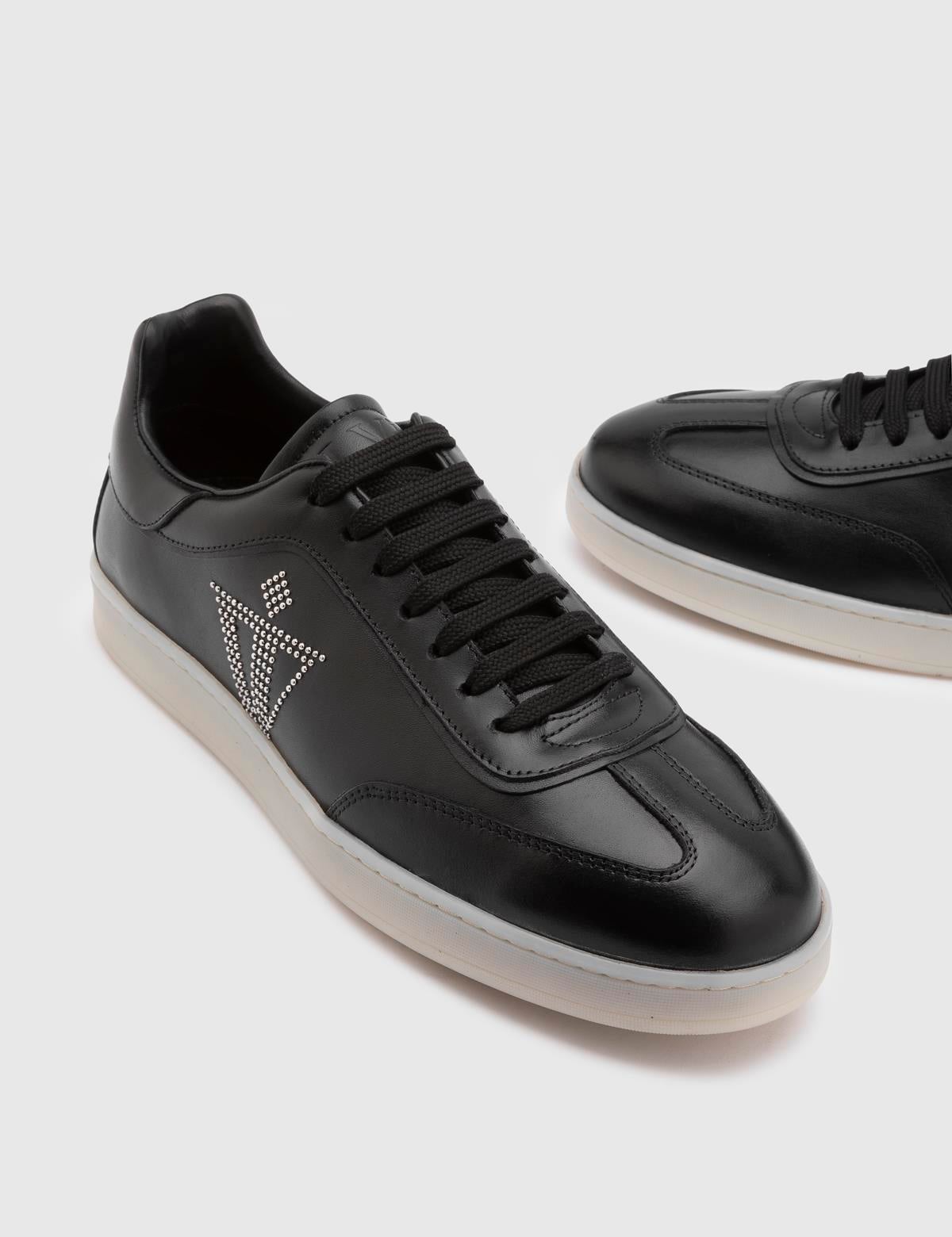 Nikita Black Leather Men's Sneaker
