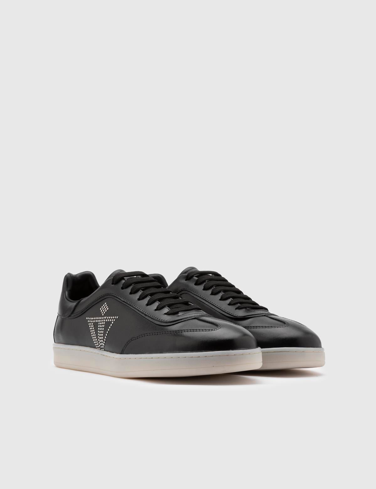 Nikita Black Leather Men's Sneaker