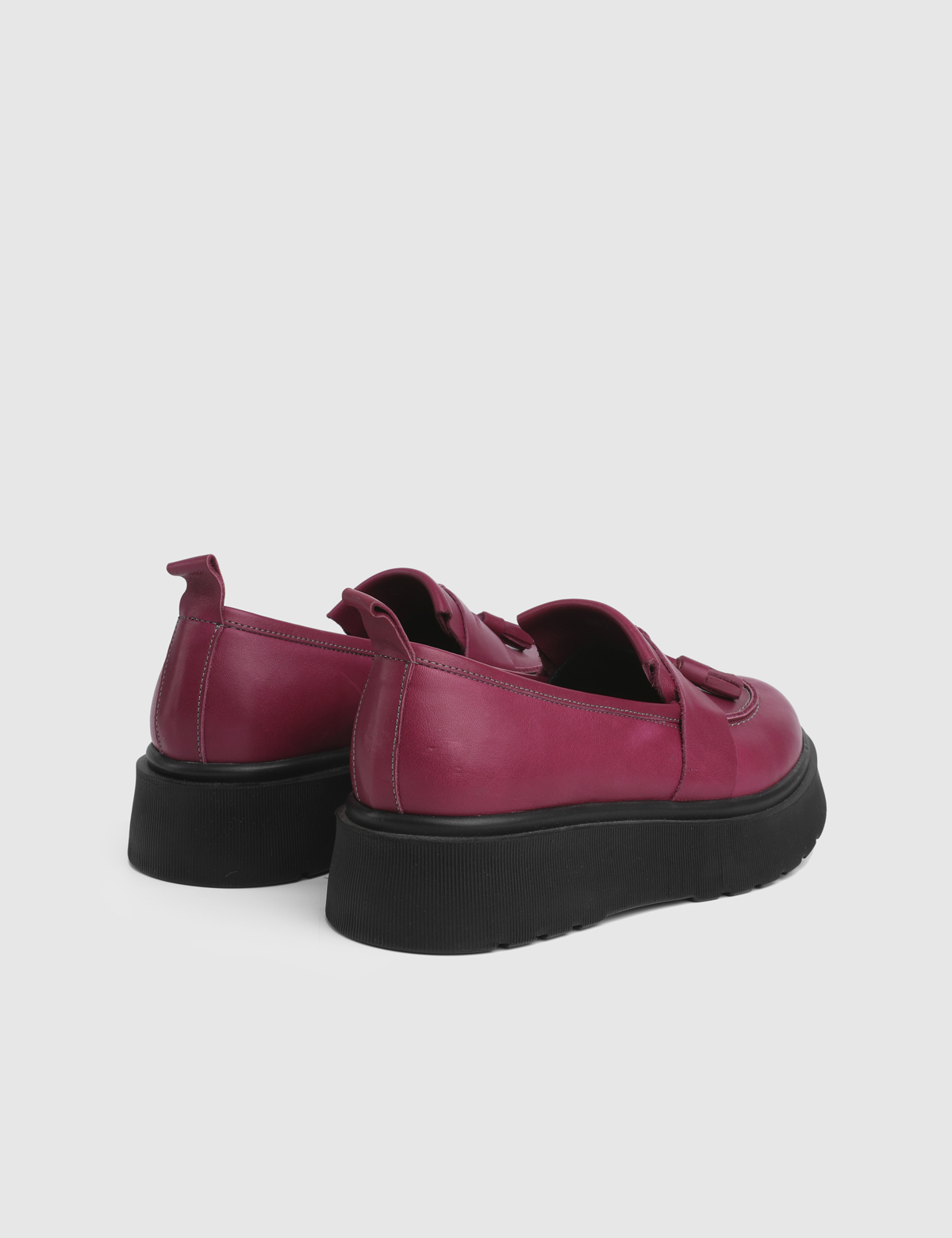 Nora Fuchsia Leather Women's Loafer