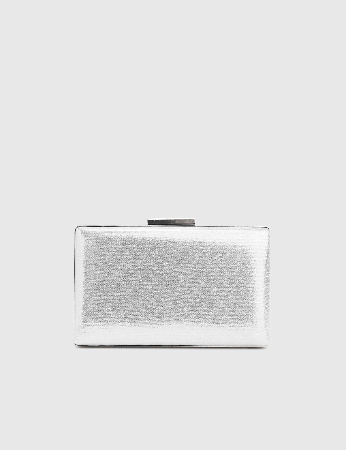 Nysa Silver Women's Clutch