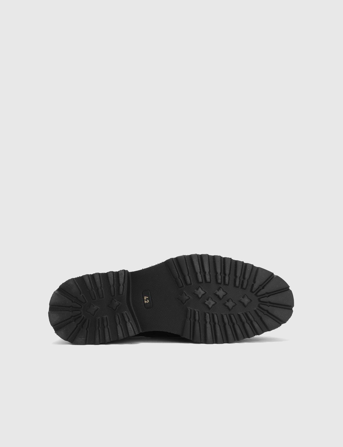 Olsıe Black Florentic Leather Men's Loafer