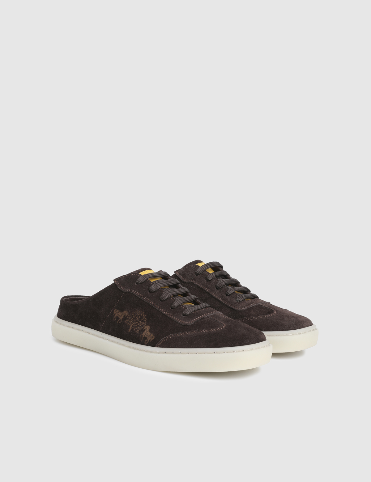 Osyra Brown Suede Leather Women's Mule