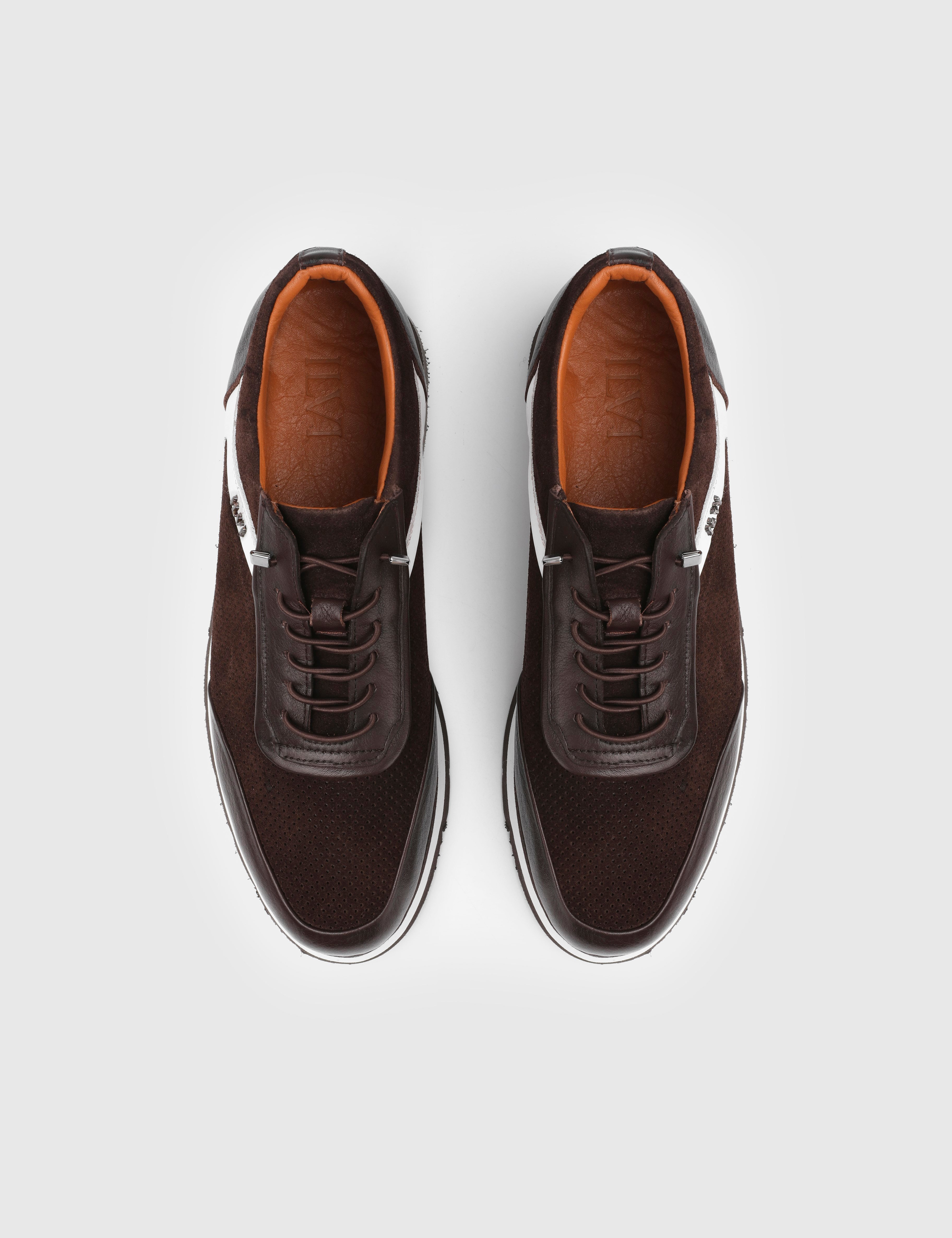 Ottavio Brown Suede Leather Men's Sneaker