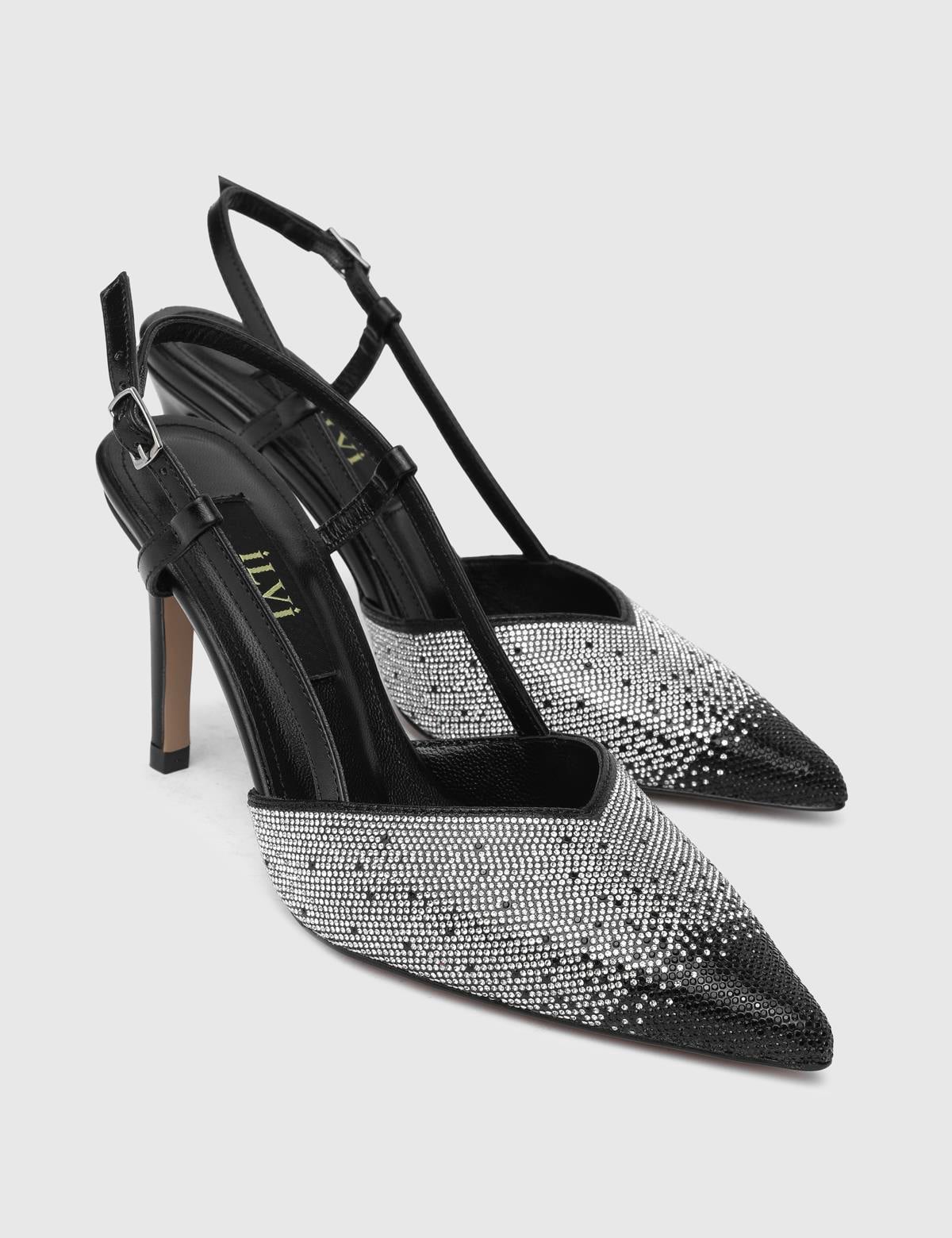 Peric Black Leather Women's Sandal