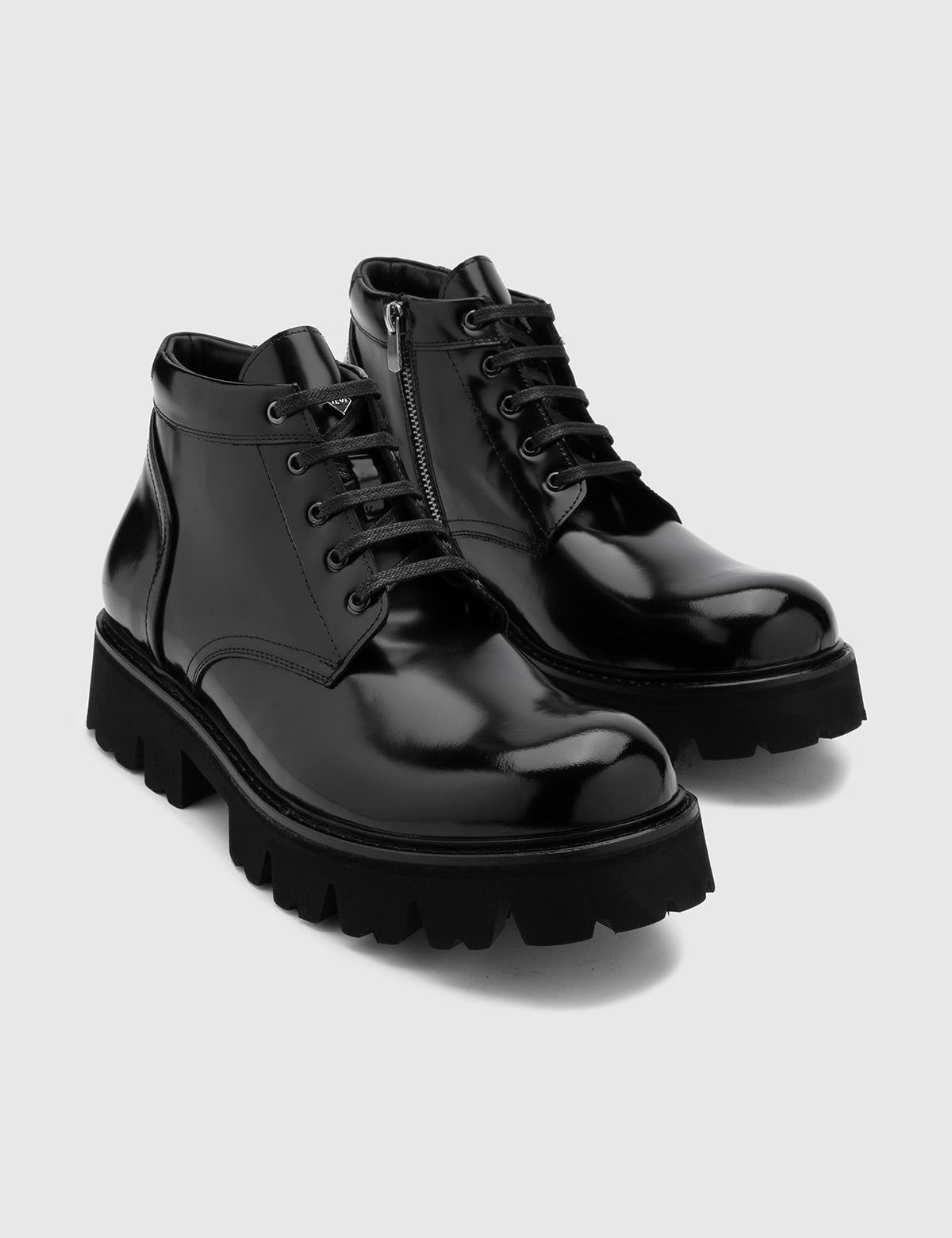 Pilvi Black Florentic Leather Men's Boot