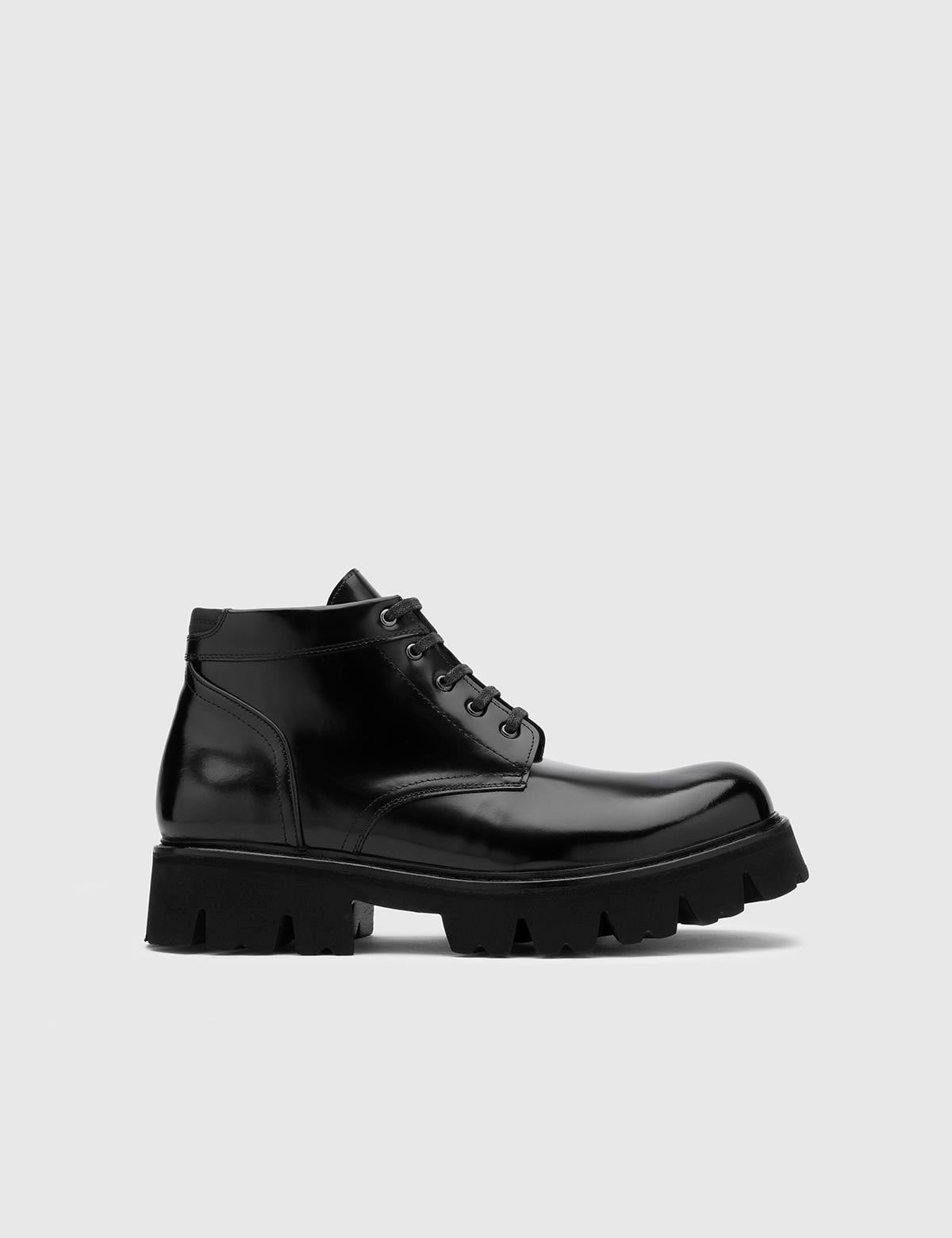 Pilvi Black Florentic Leather Men's Boot