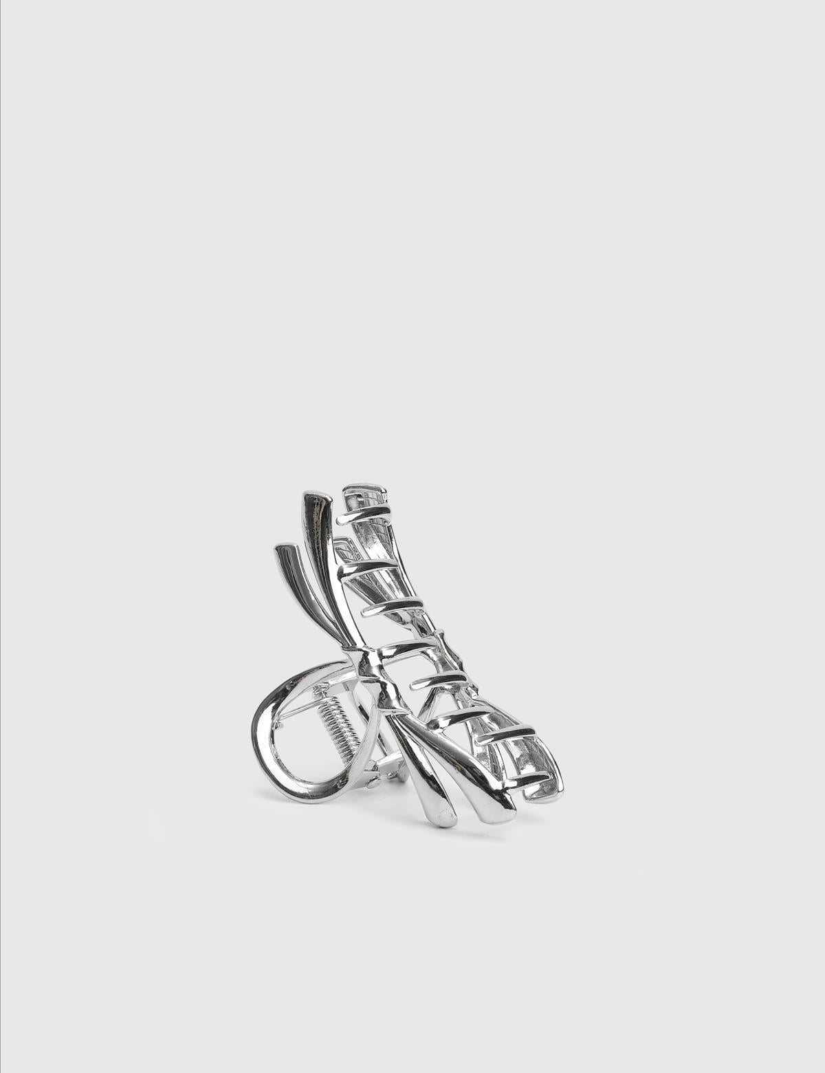 Ptuja Silver Women's Hair Claw Clip