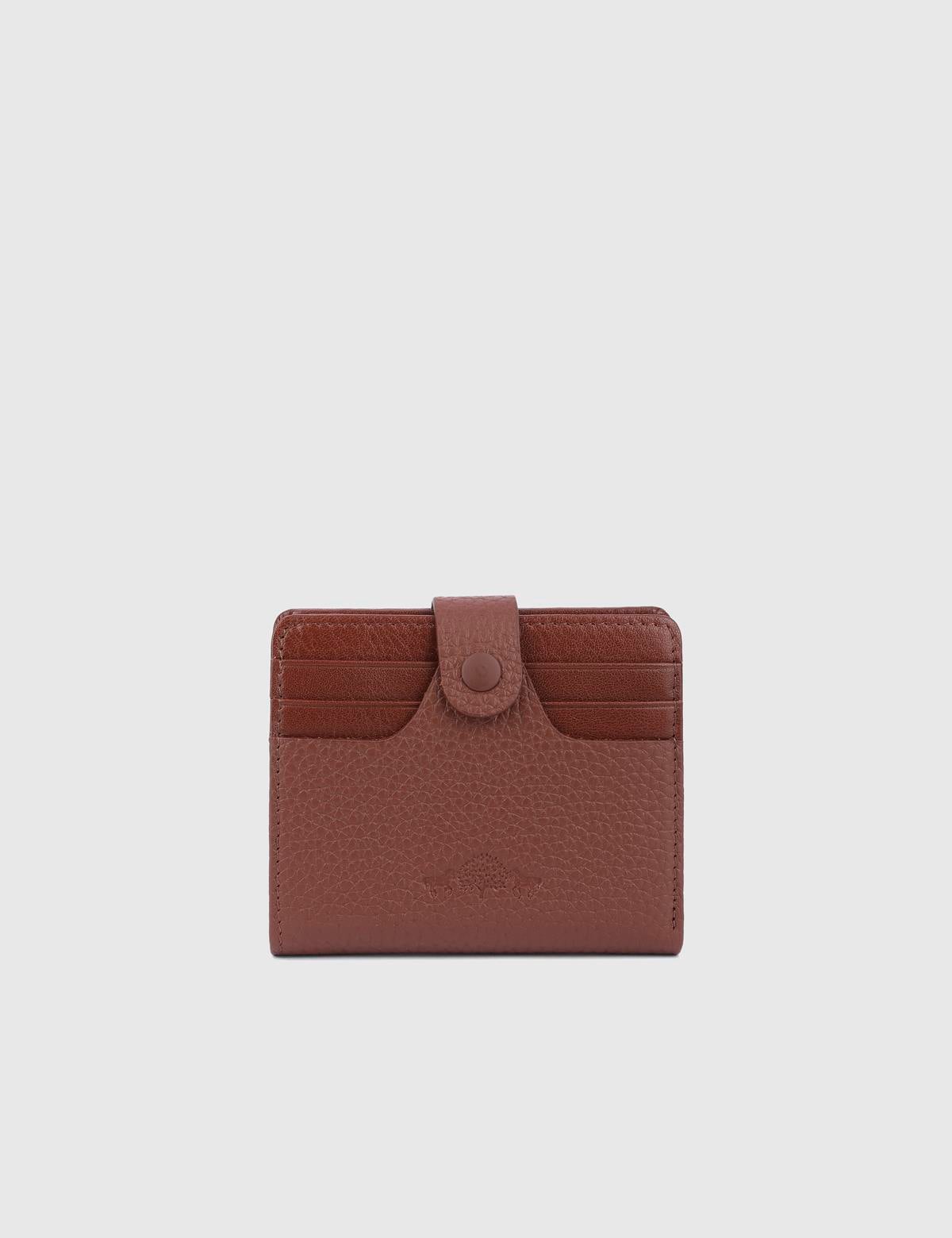 Rainier Saddle Brown Leather Unisex Wallet