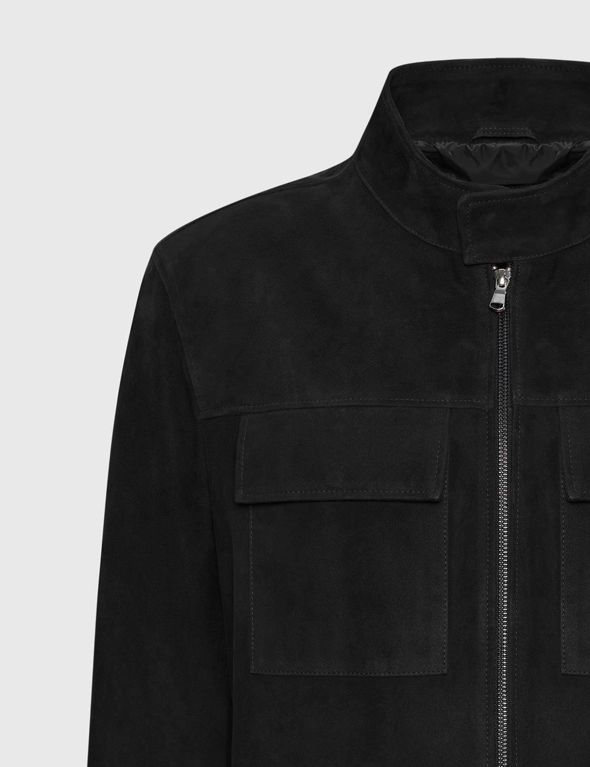 Rayn Black Suede Leather Men's MONT